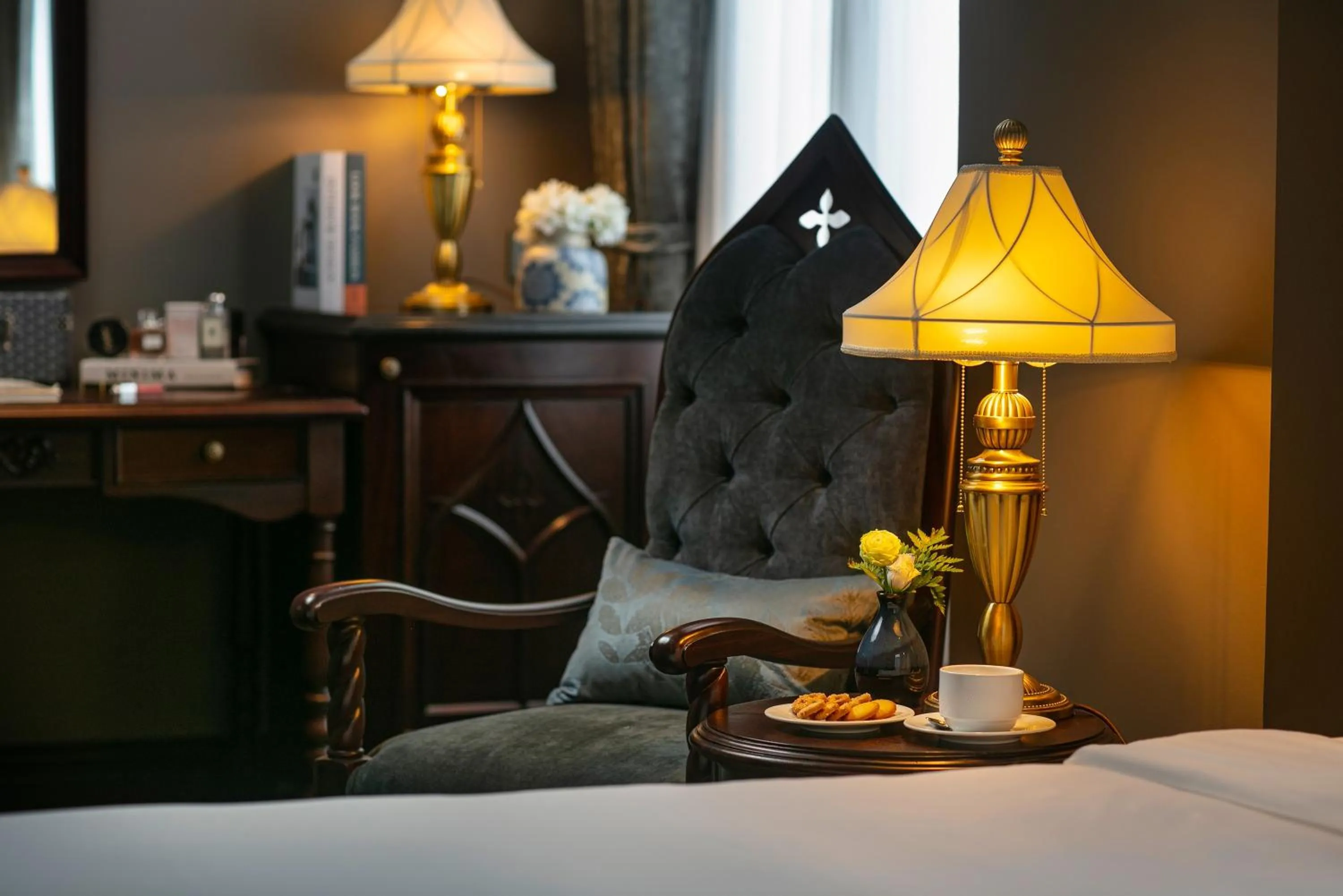 Seating area, Bed in Le Chanvre Hanoi Hotel & Spa