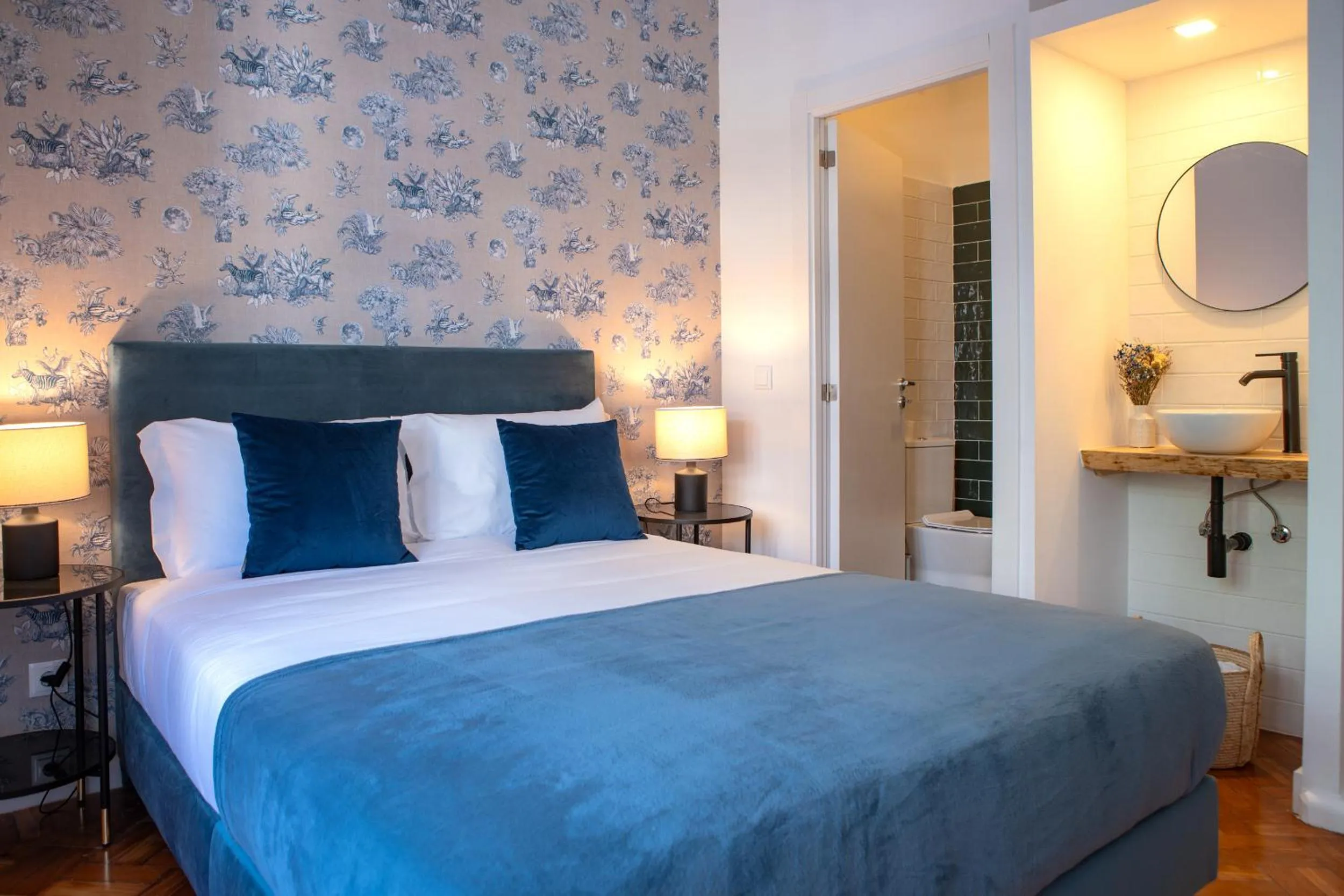 Bed in Succeed Campo Pequeno Suites