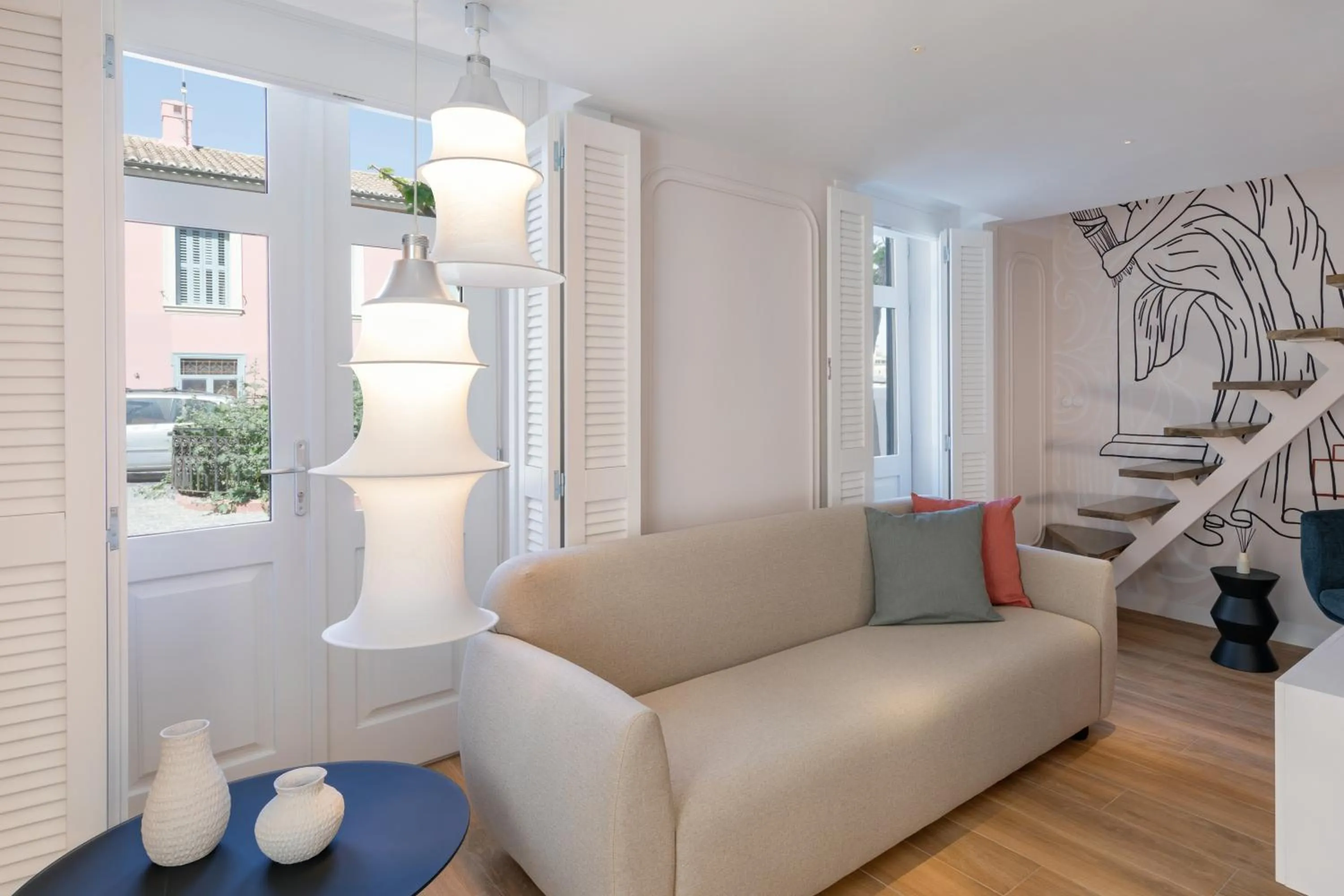 Living room in Agora Suites