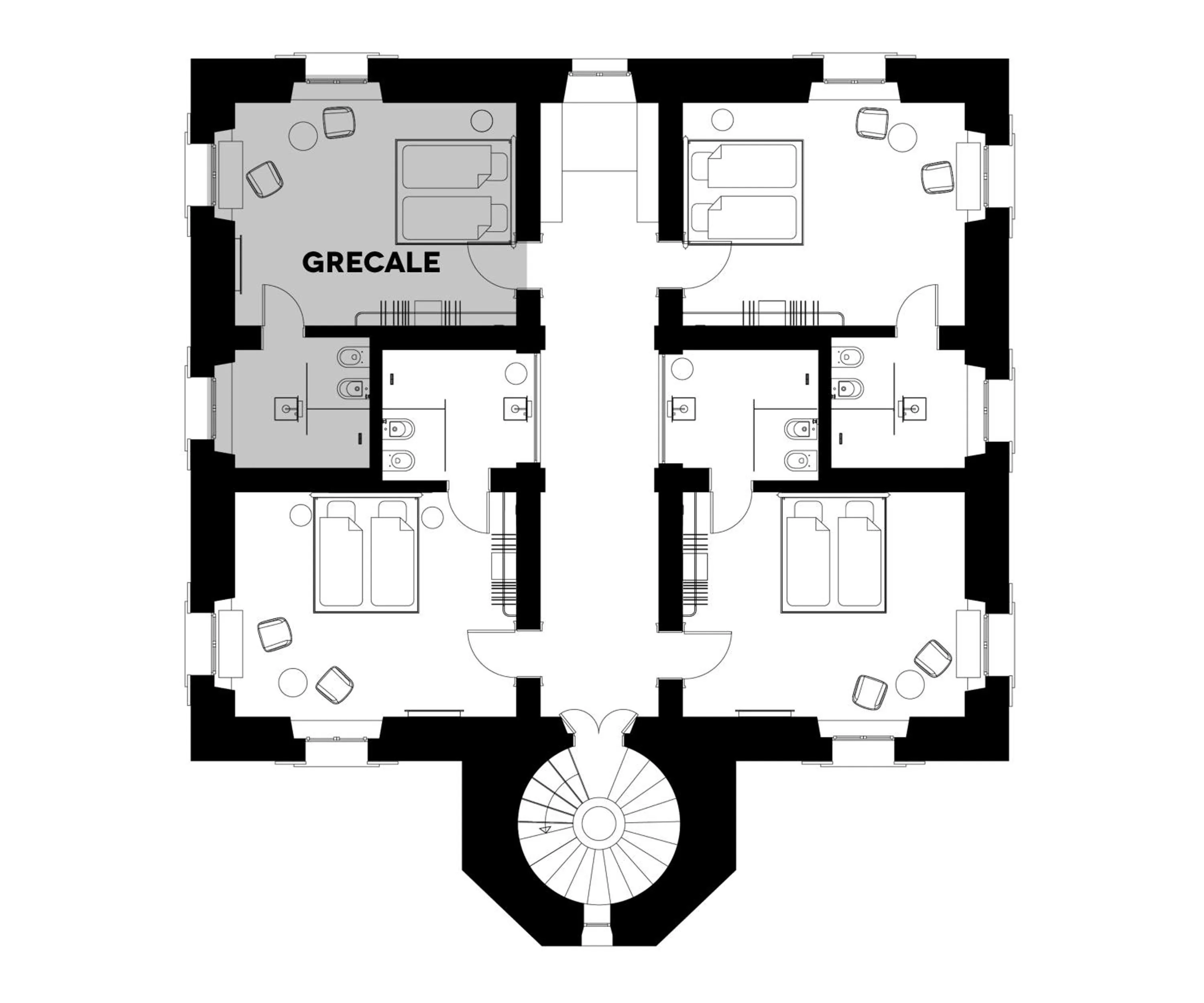 Floor plan in Ischia Lighthousehideaway