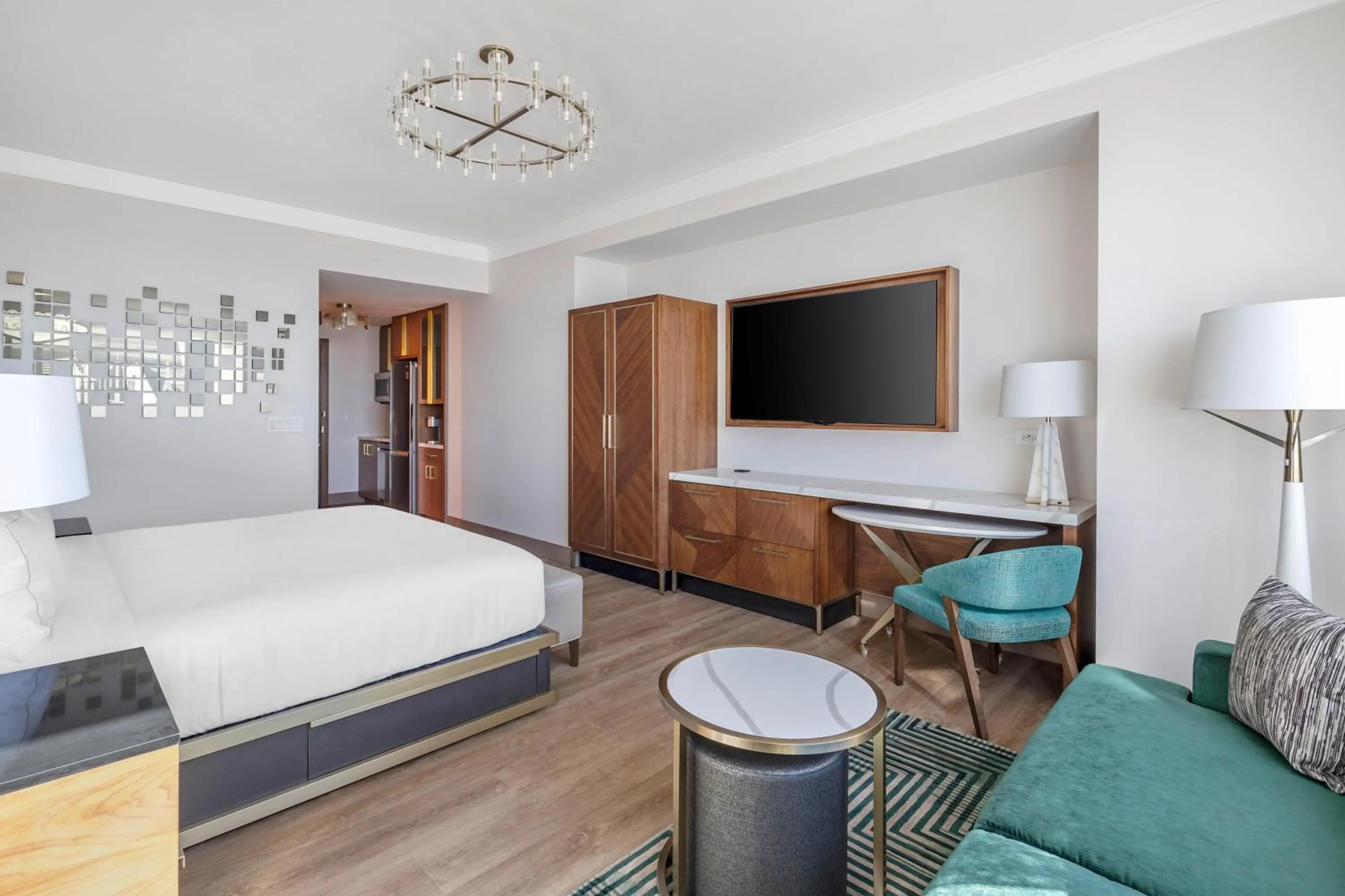 Living room, Bed in Hilton Club Elara Las Vegas