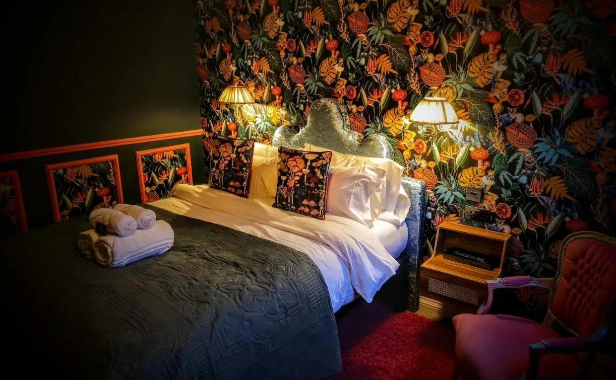 Bed in The Mad Hatter's Guestrooms