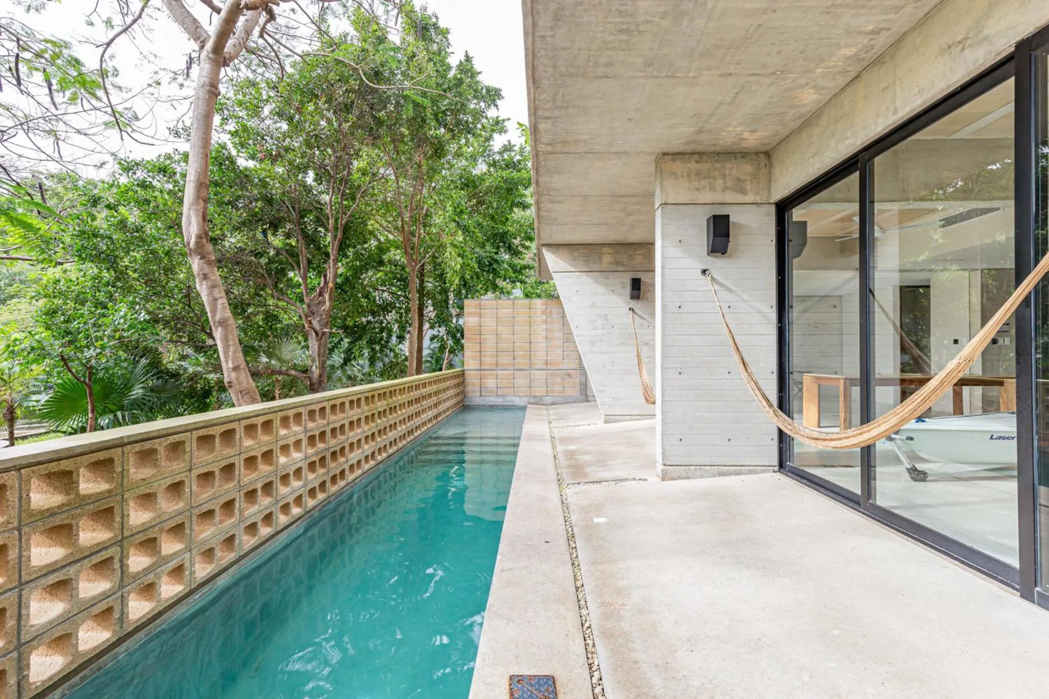 Pool view in Sophisticated - Large Loft With Pool