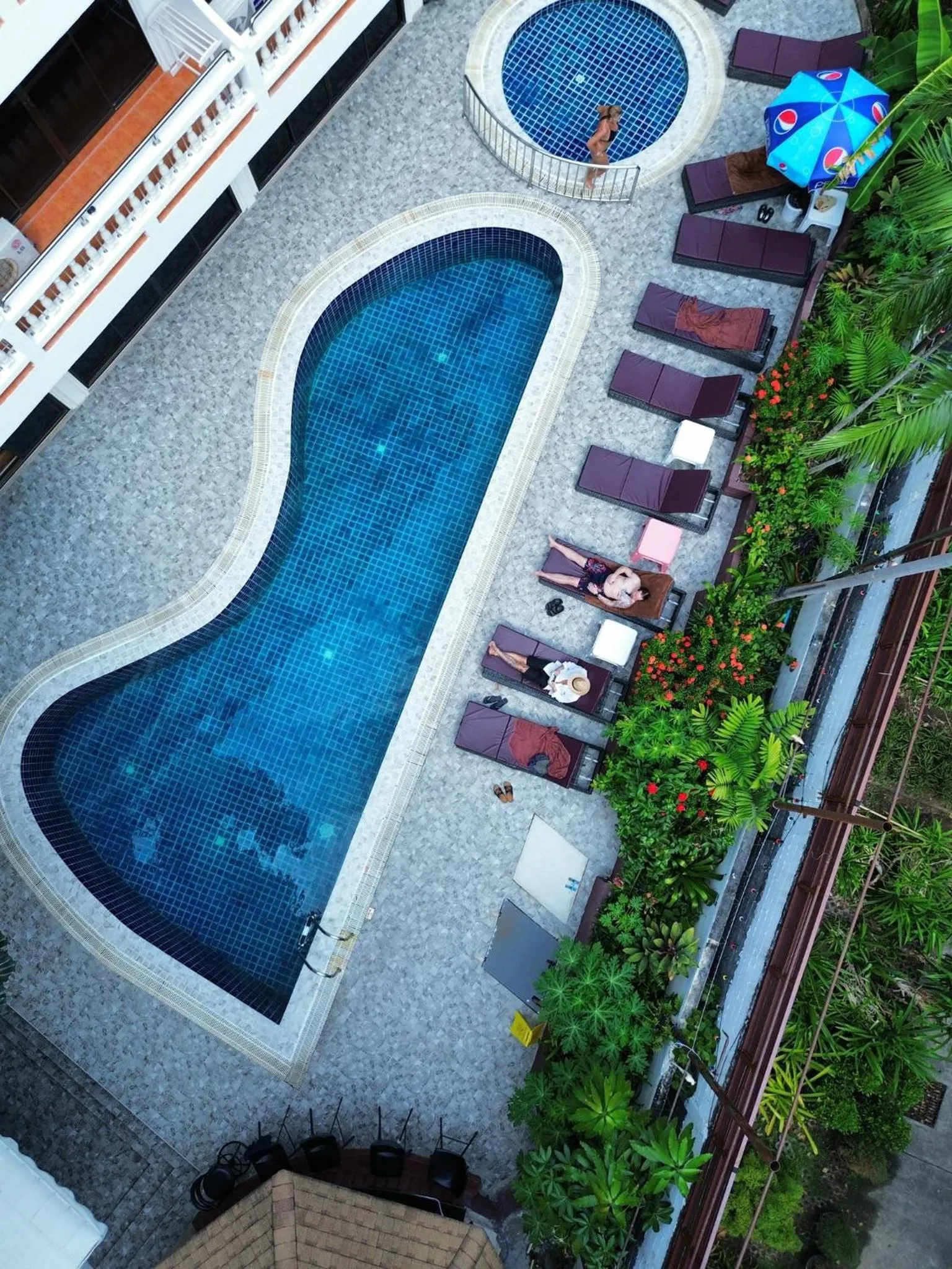 Bird's eye view in Patong Central Residence & Apartment