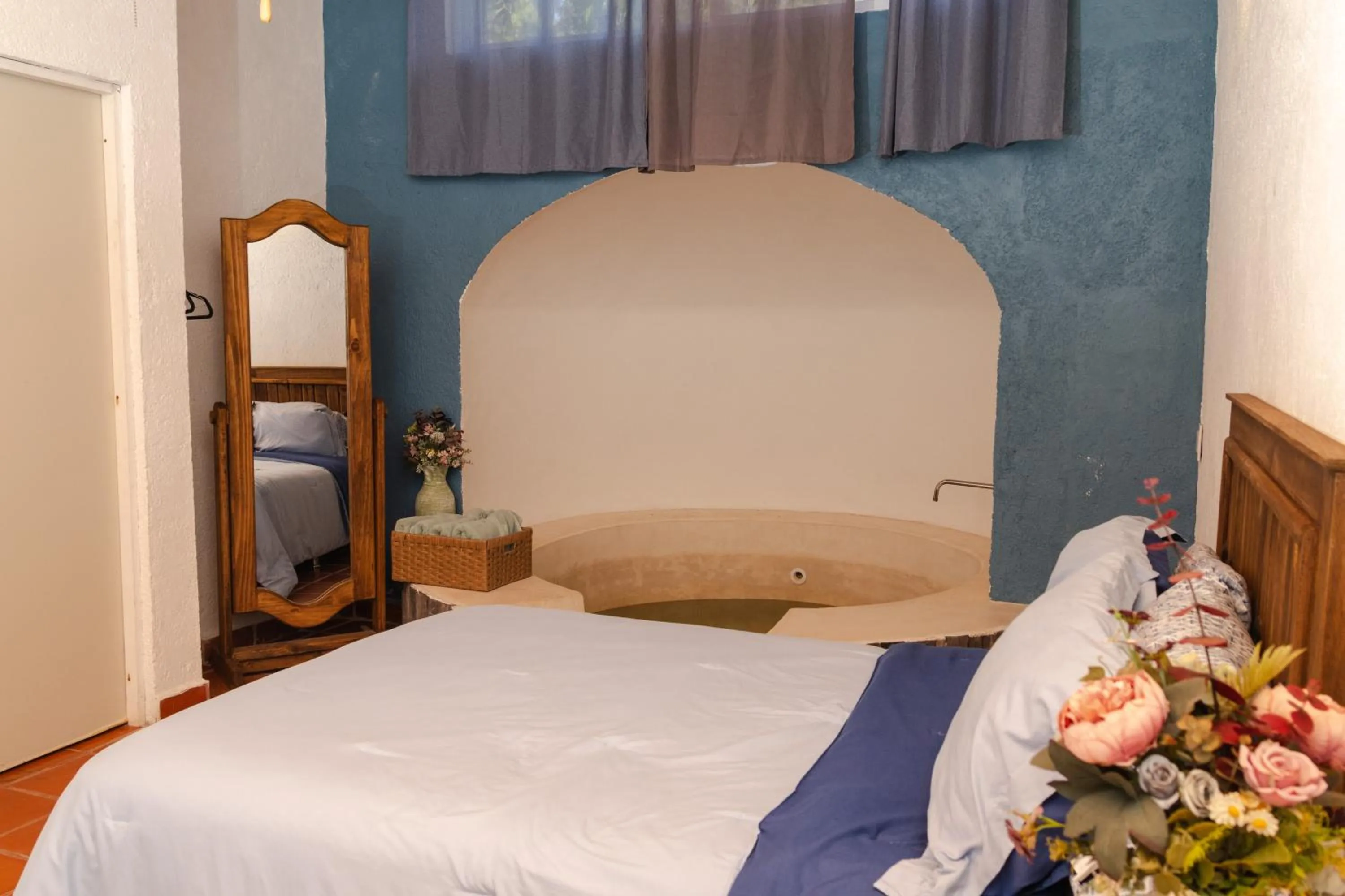 Bed in La Ilusión Hotel Campestre y Balneario