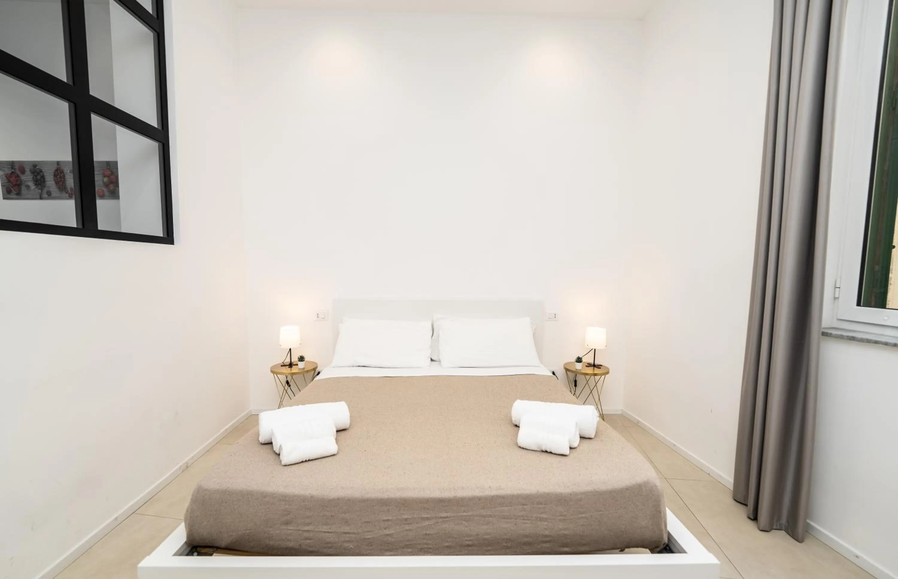 Bed in Valguarnera Studio Apartments