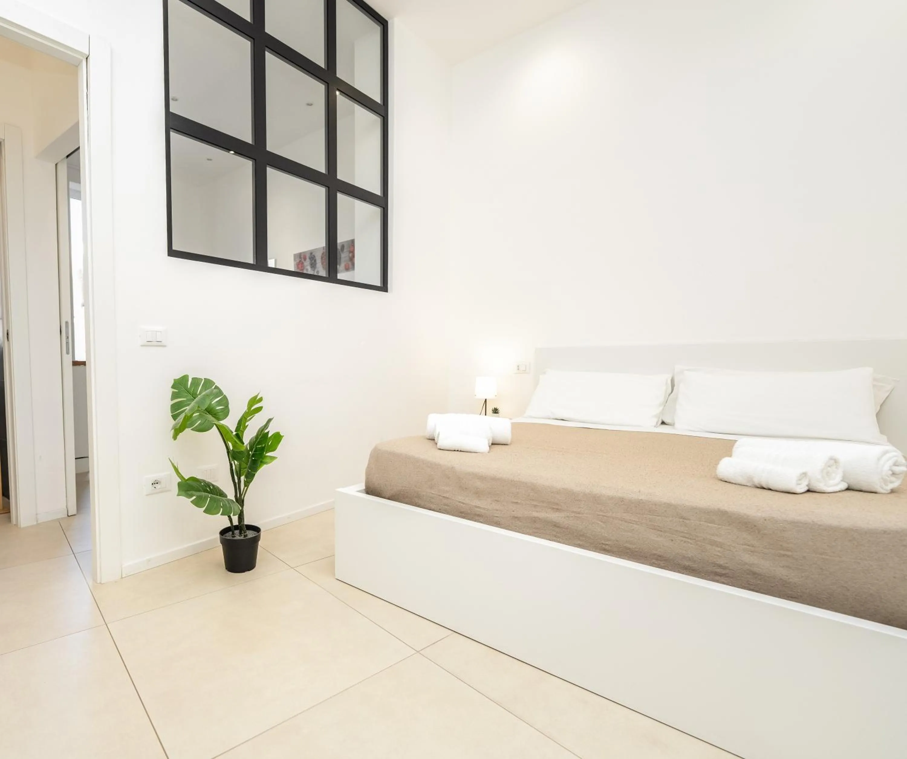 Bed in Valguarnera Studio Apartments
