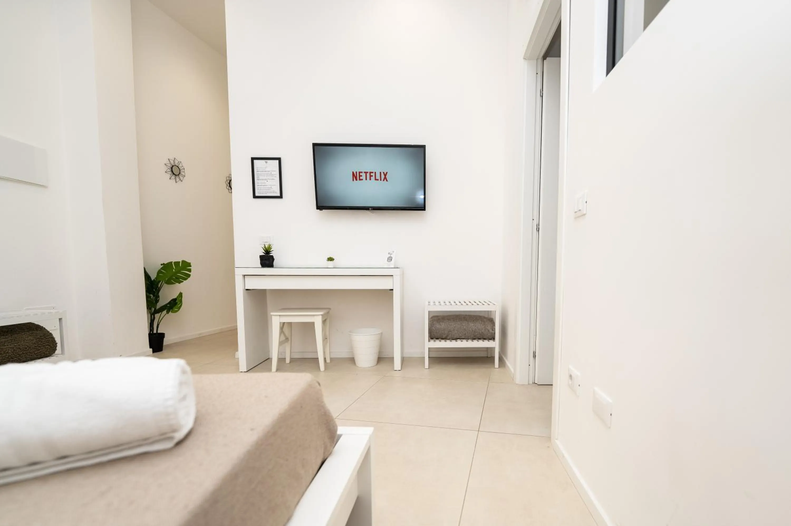 Bed in Valguarnera Studio Apartments