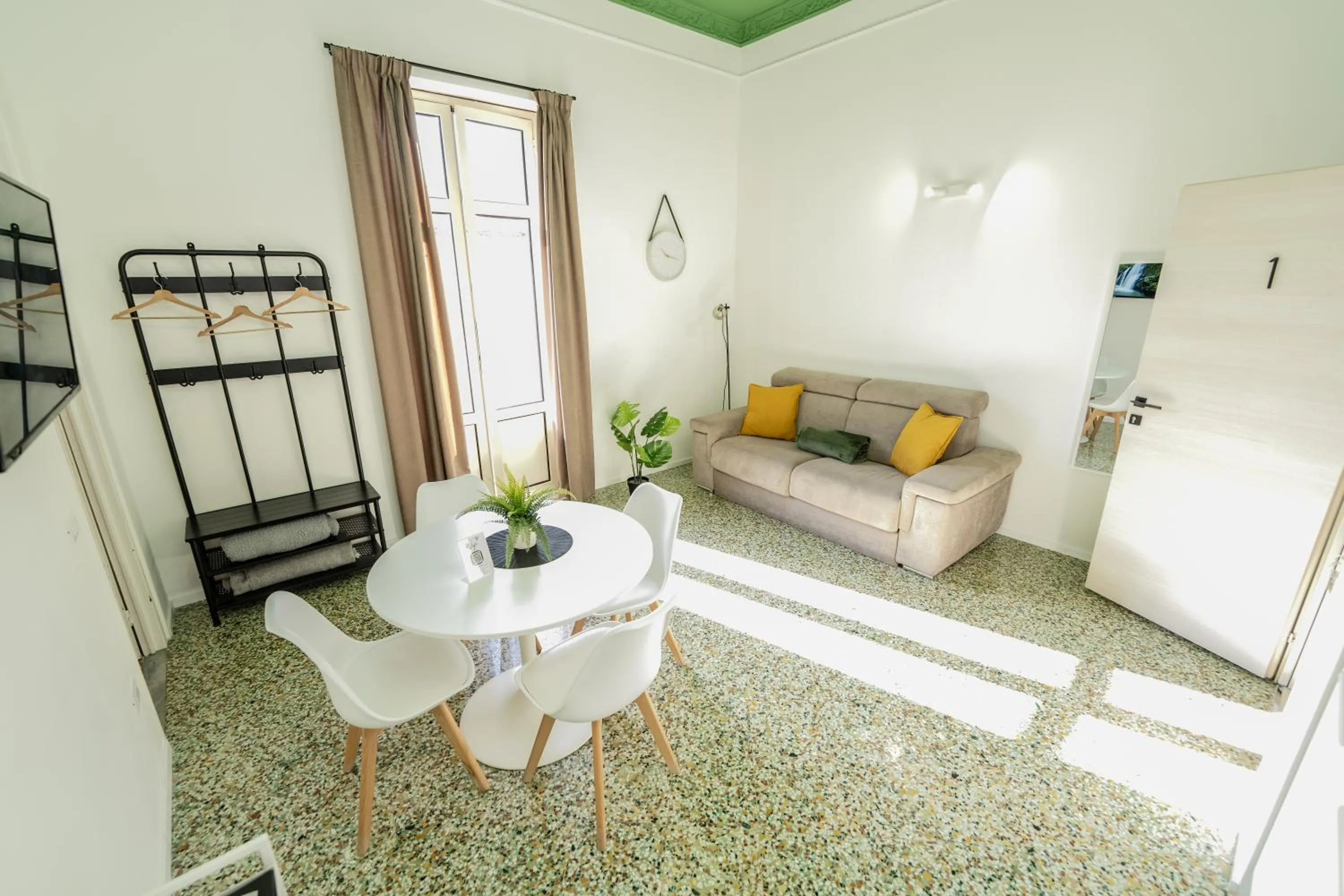 Bed in Valguarnera Studio Apartments