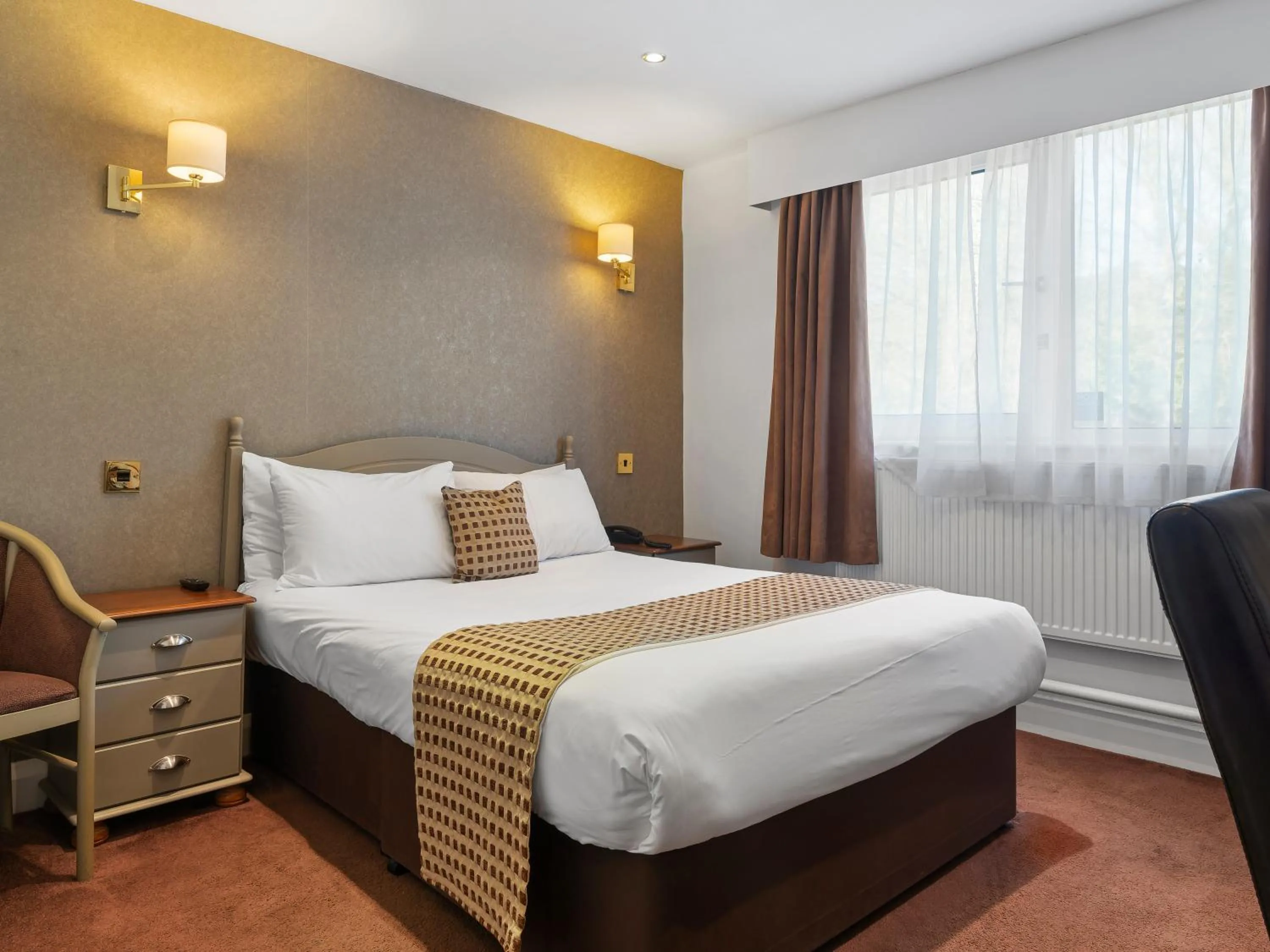 Bed in Higher Trapp Hotel