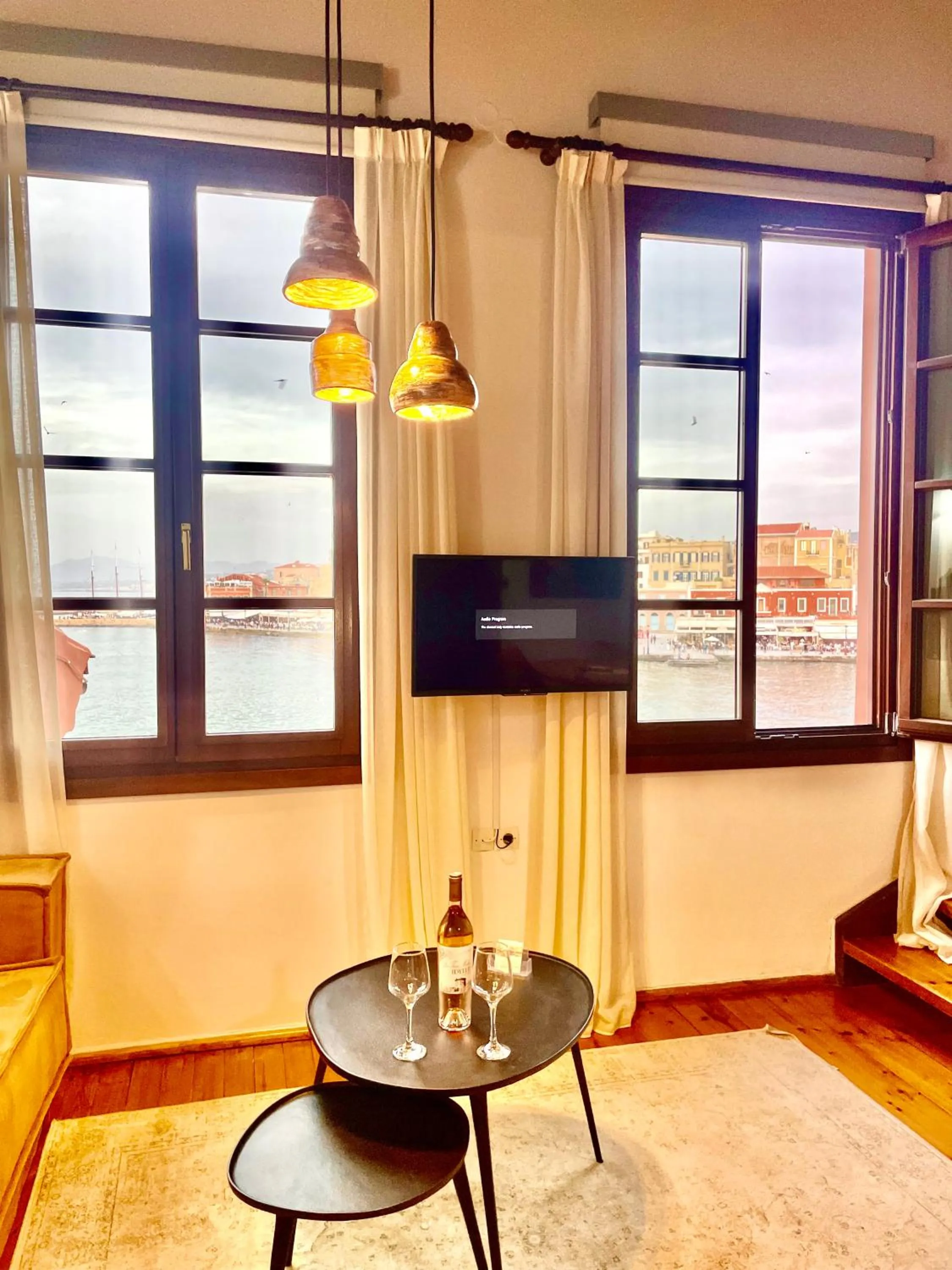 Bed in Erietta Suites