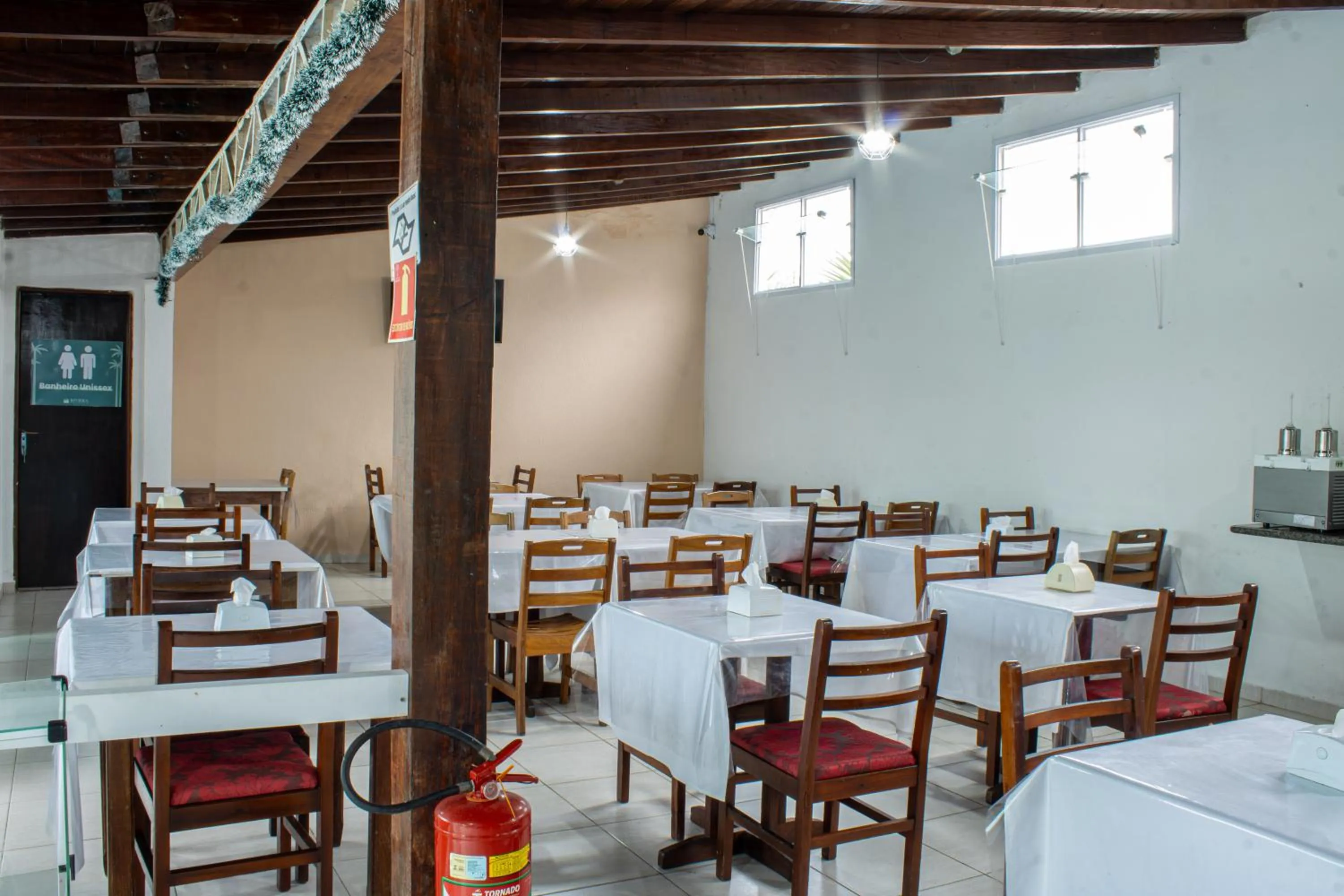 Buffet breakfast in Pousada Riviera Caragua