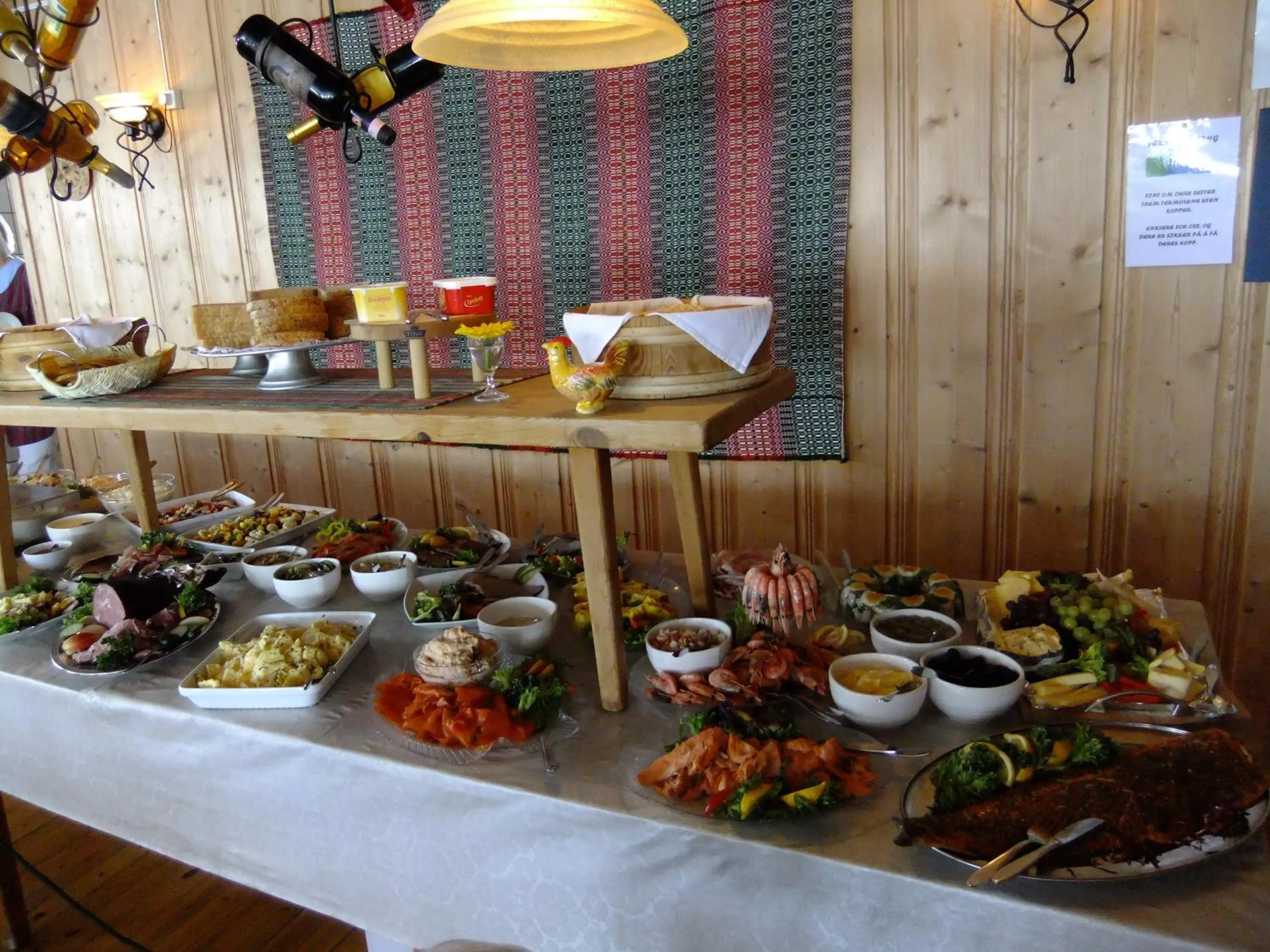 Food and drinks in Smuksjøseter Fjellstue