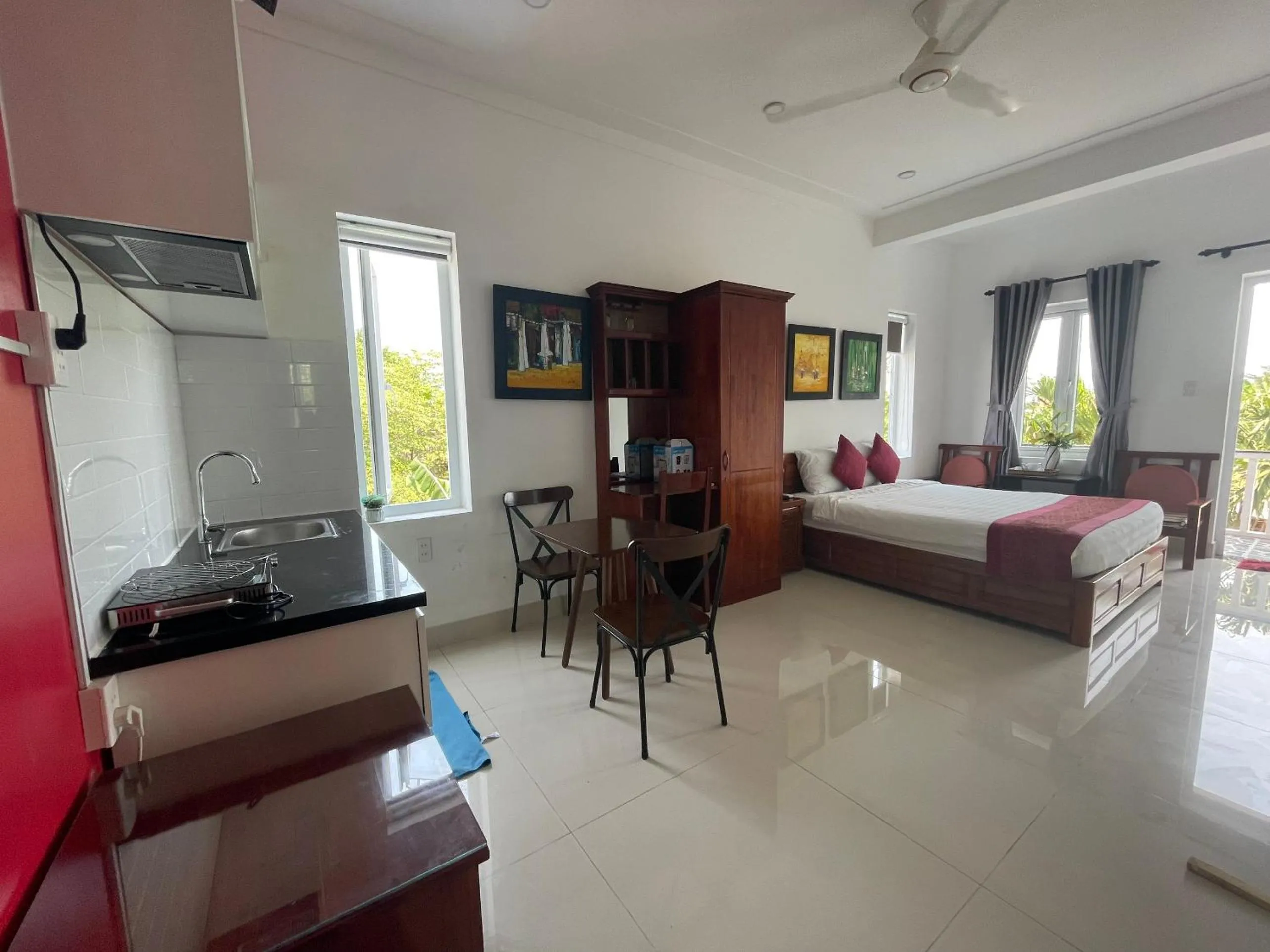 Bed in Red House Homestay - Villa