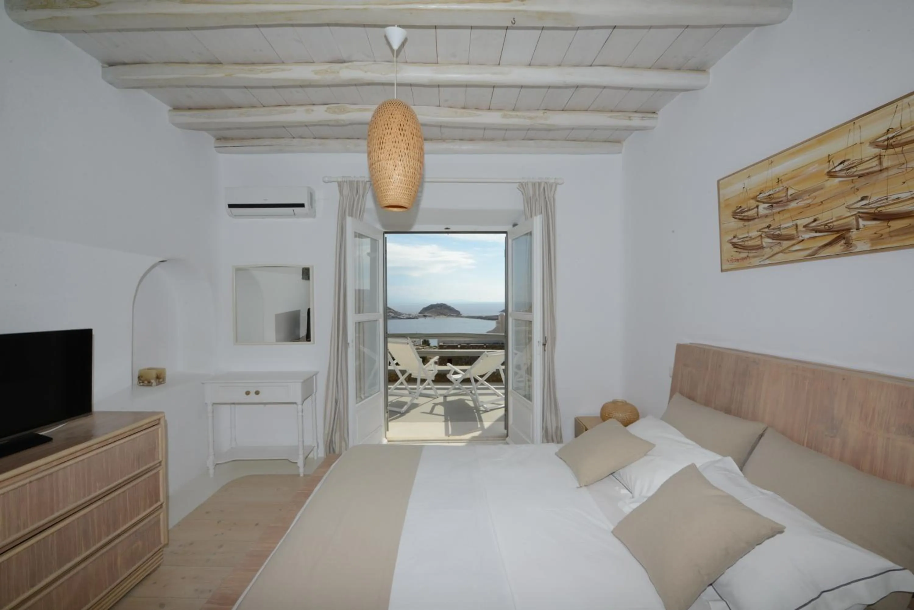 Bedroom, Bed in Thalasses Villas