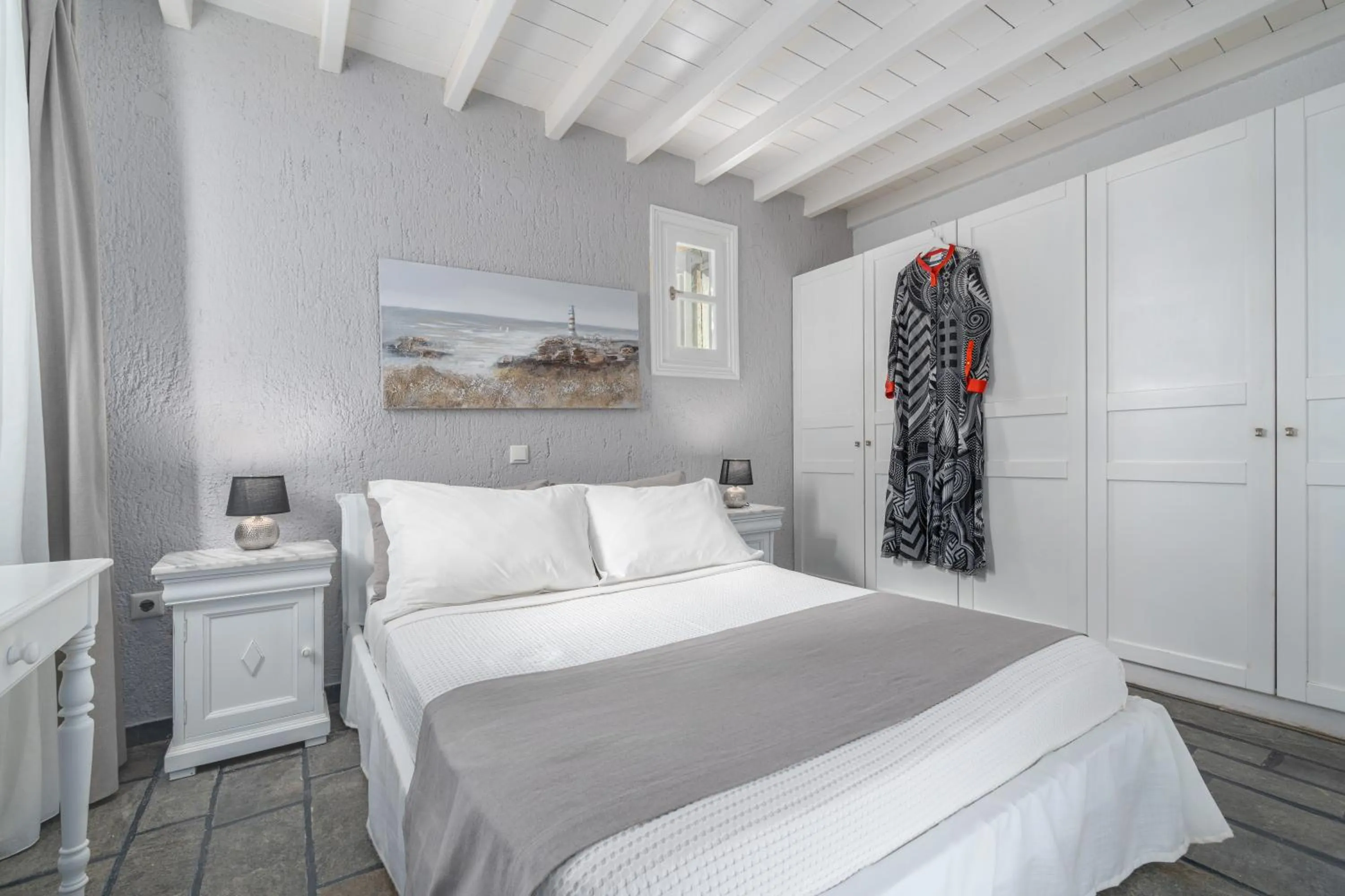 Bed in Thalasses Villas