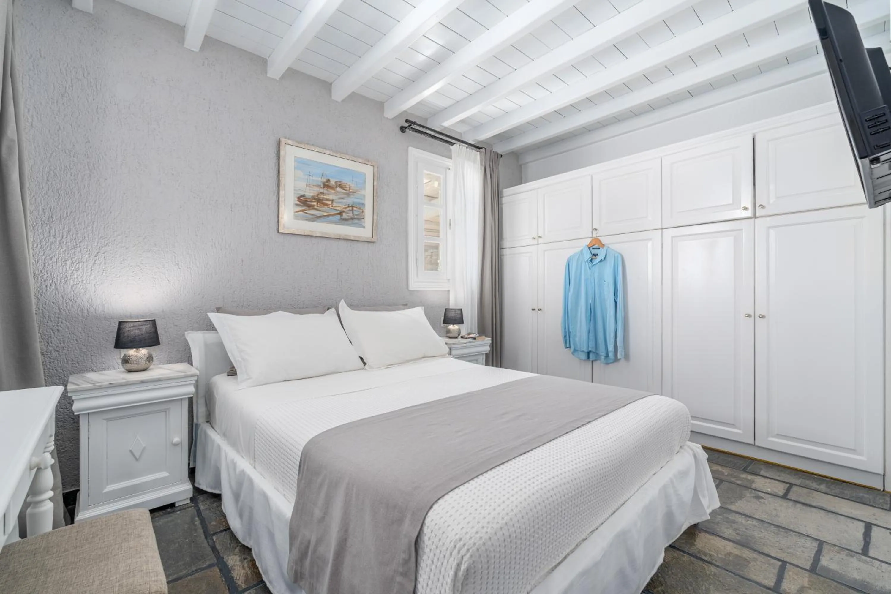 Bed in Thalasses Villas