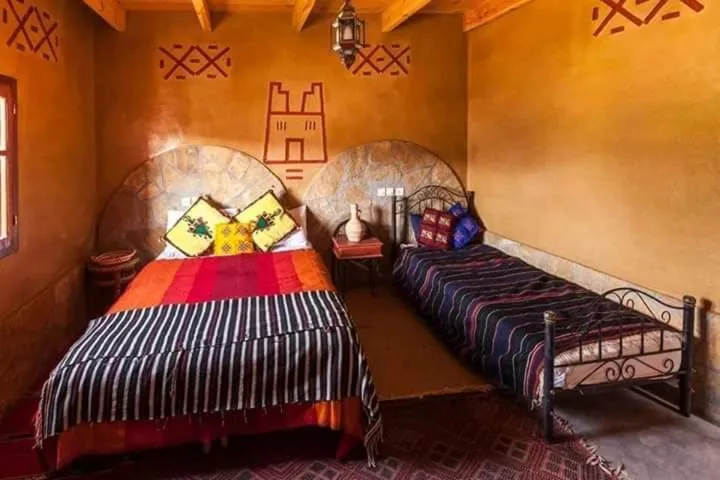Bed in Auberge restaurant Afoud