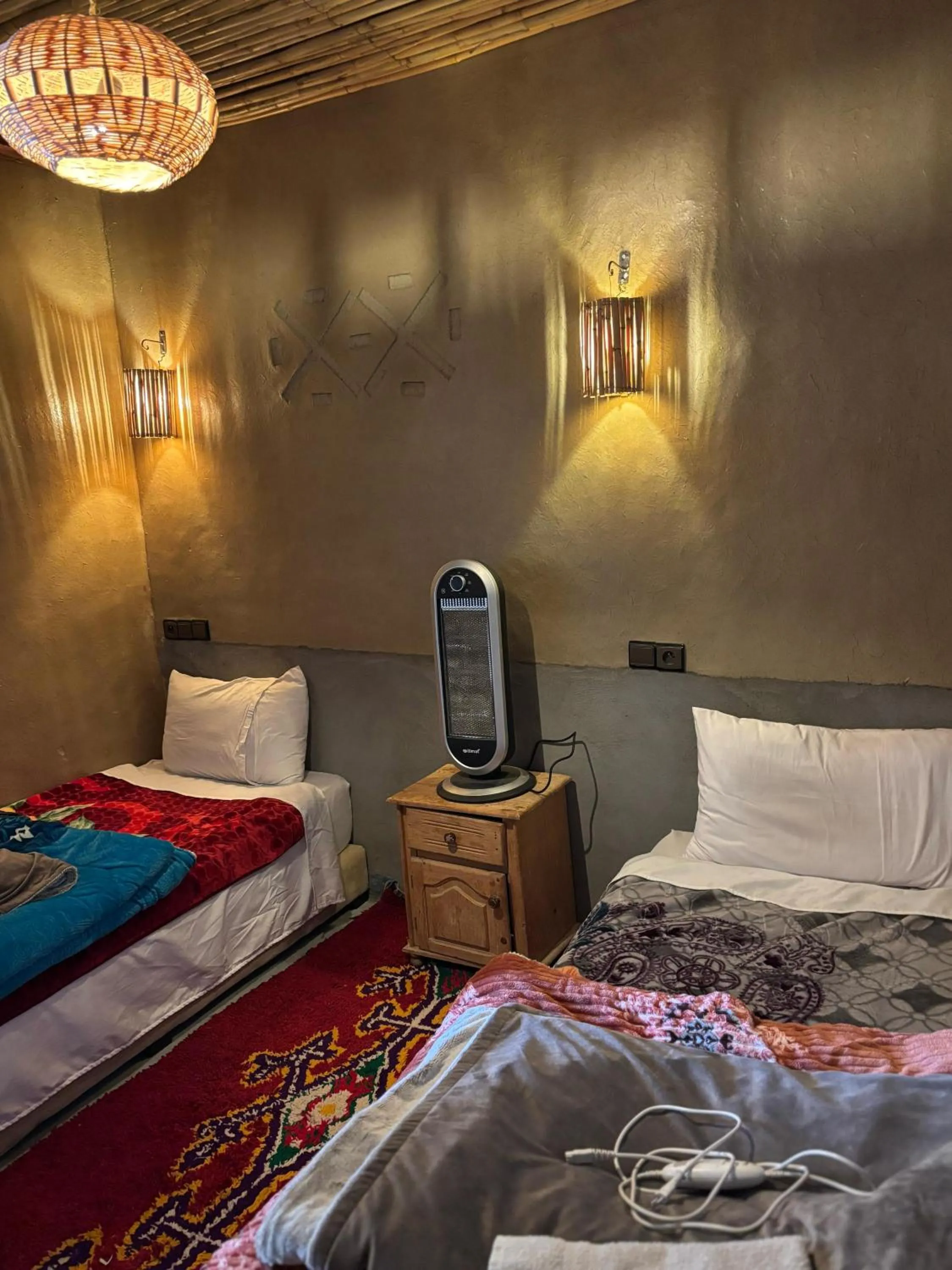 Bed in Auberge restaurant Afoud