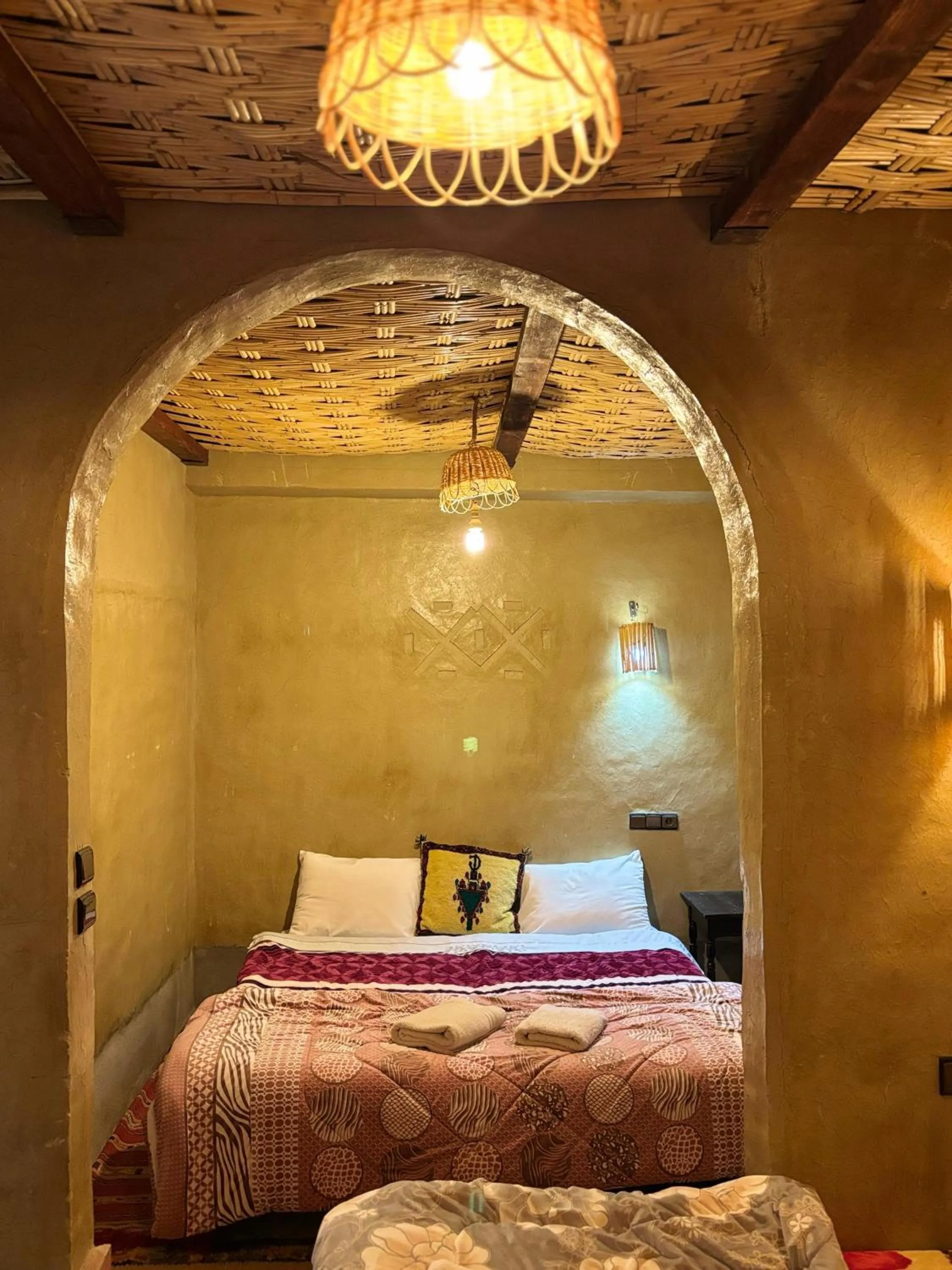 Bed in Auberge restaurant Afoud