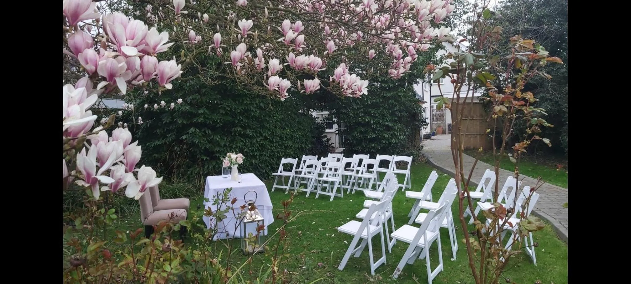 Garden view in Granary Villa