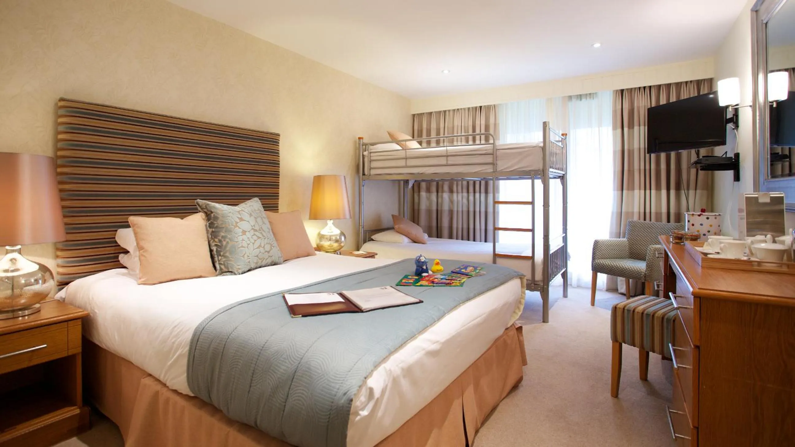 Bed in Marwell Hotel Winchester South