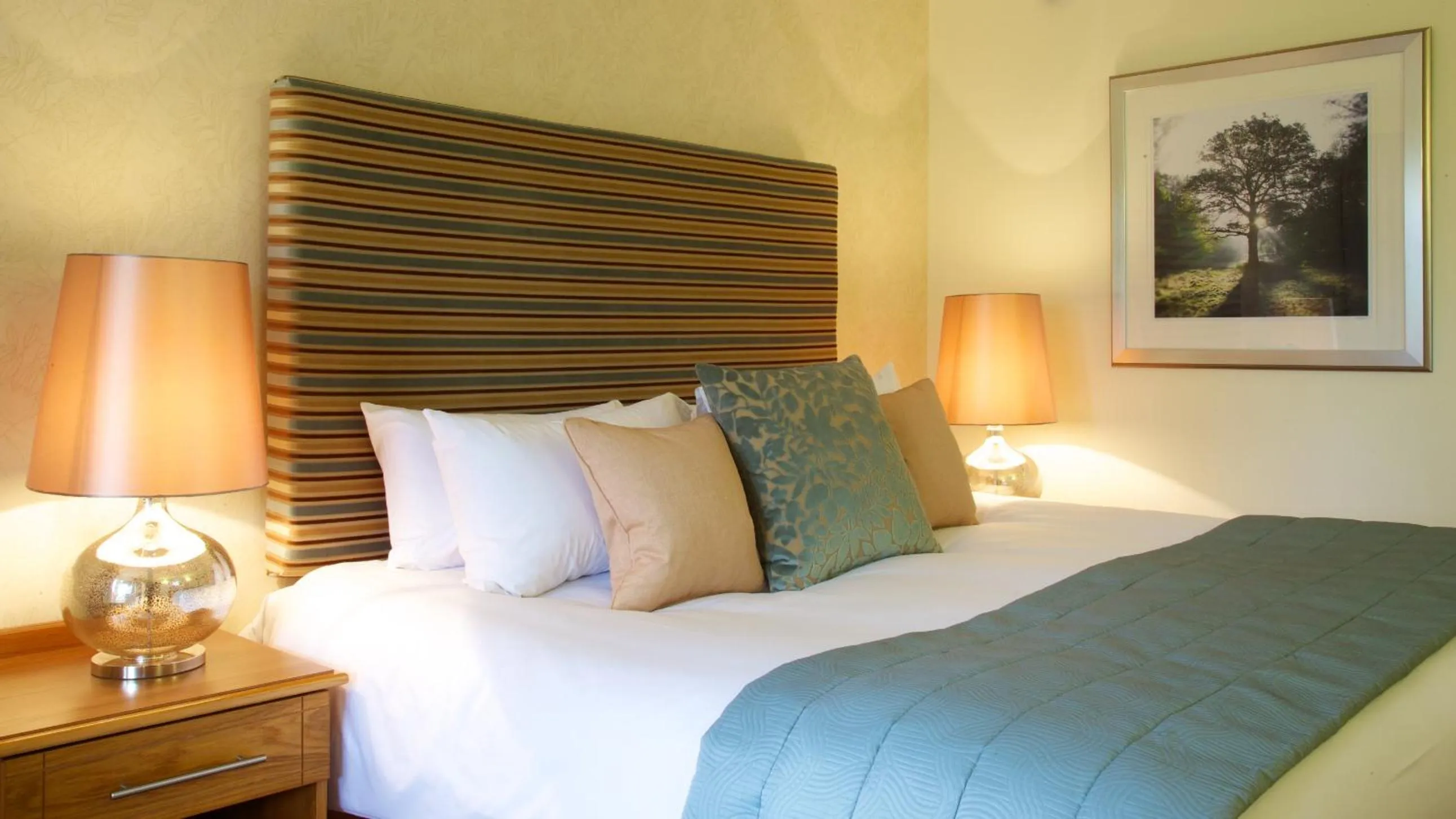 Bed in Marwell Hotel Winchester South