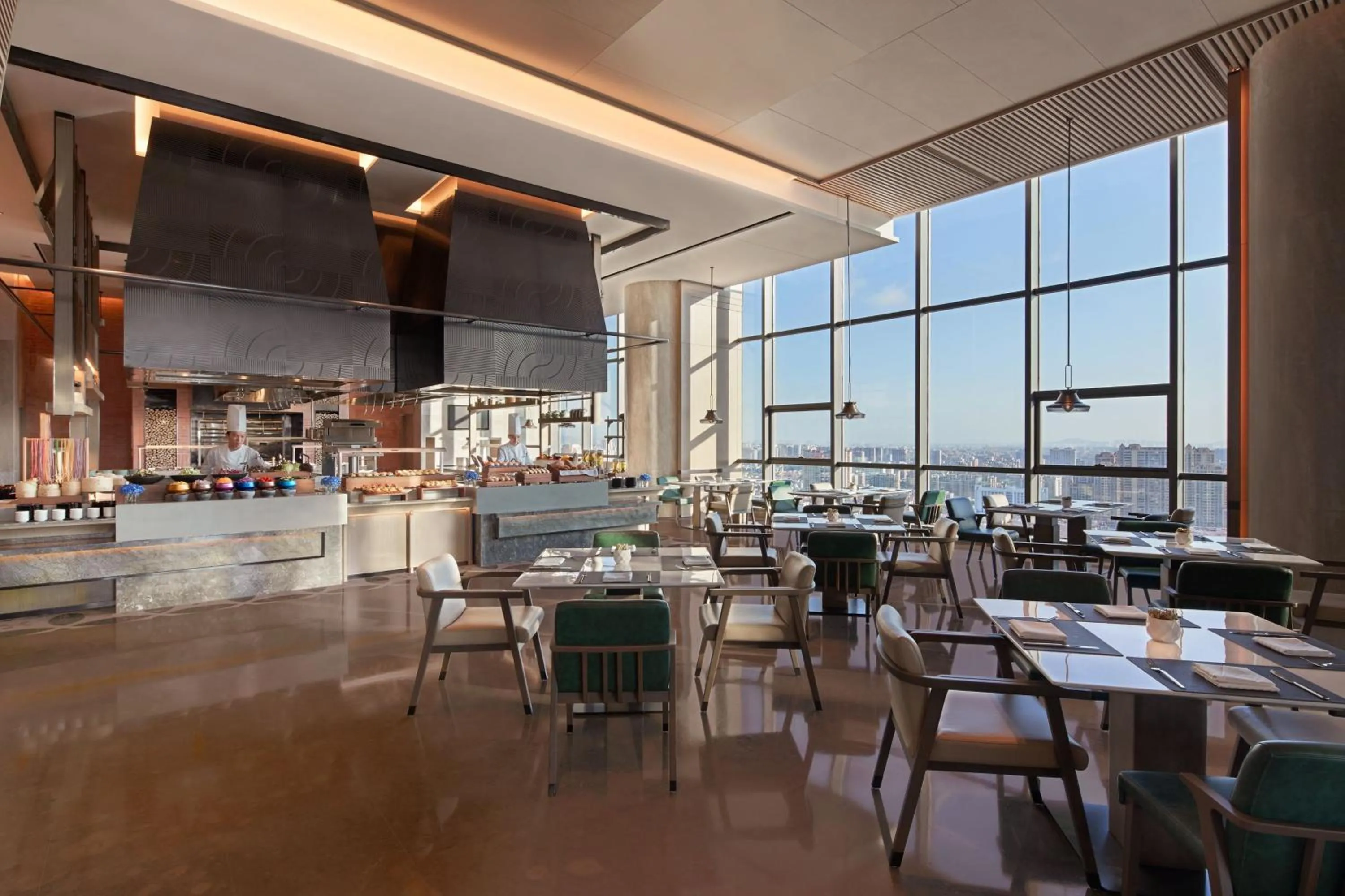 Kitchen or kitchenette in Shantou Marriott Hotel