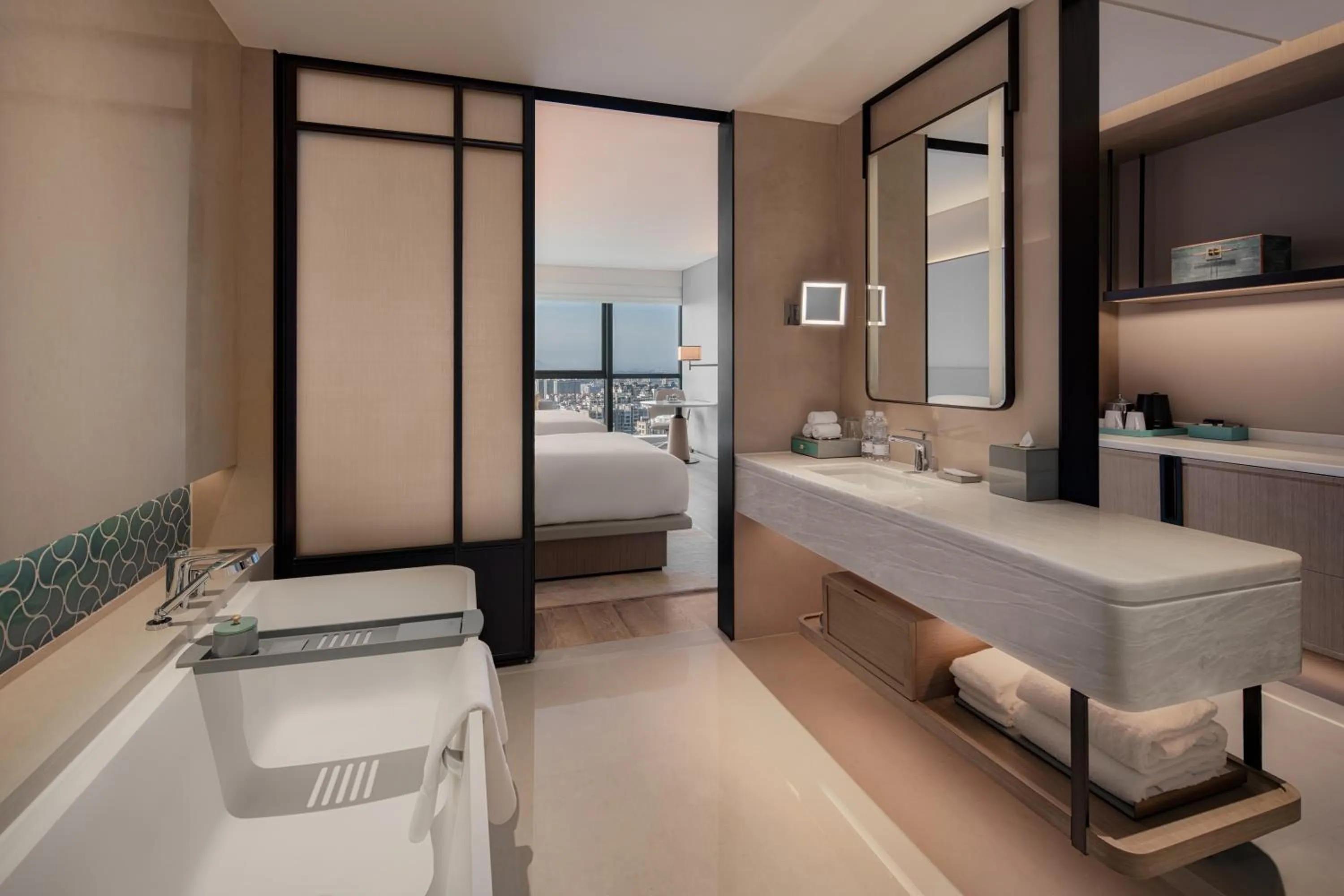 Bathroom in Shantou Marriott Hotel