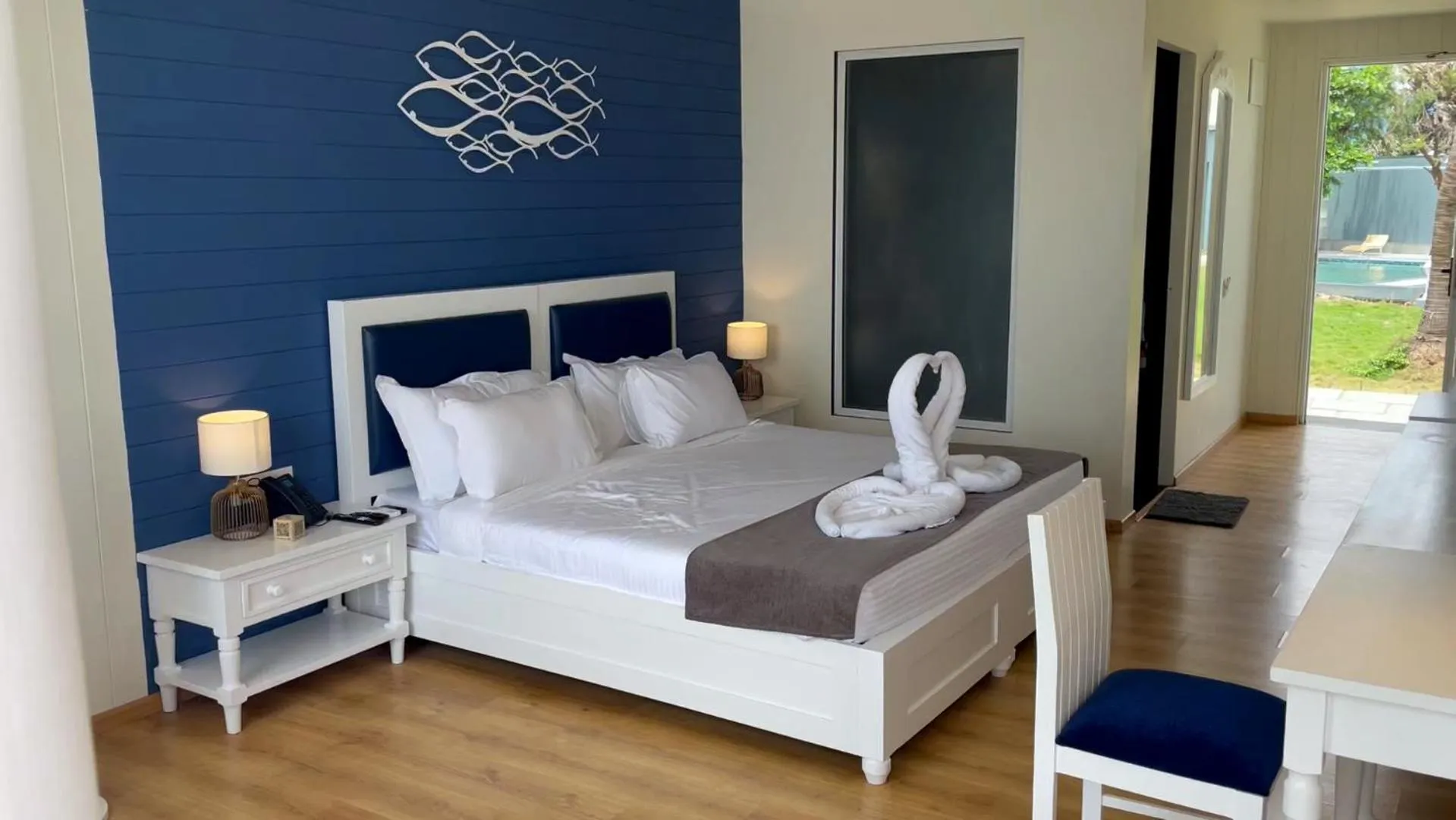 Bed in Praveg Beach Resort Diu, Chakratirth Beach