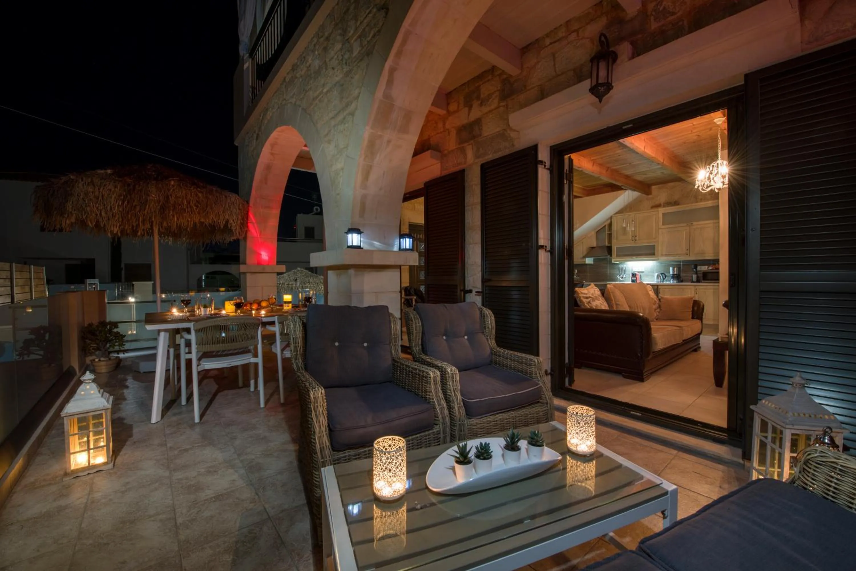 Seating area in Villa Constancia