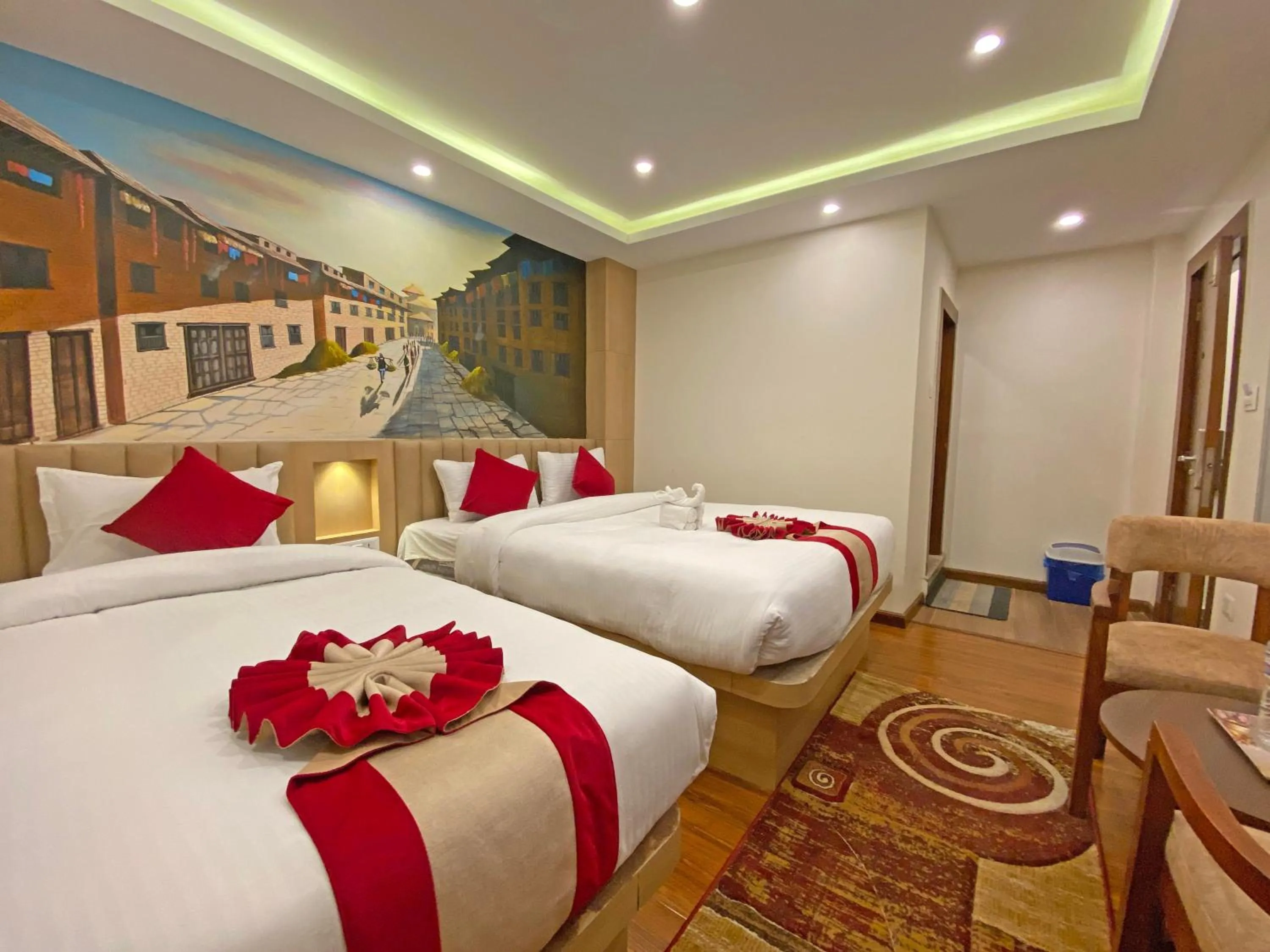 Bed in Hotel Malati