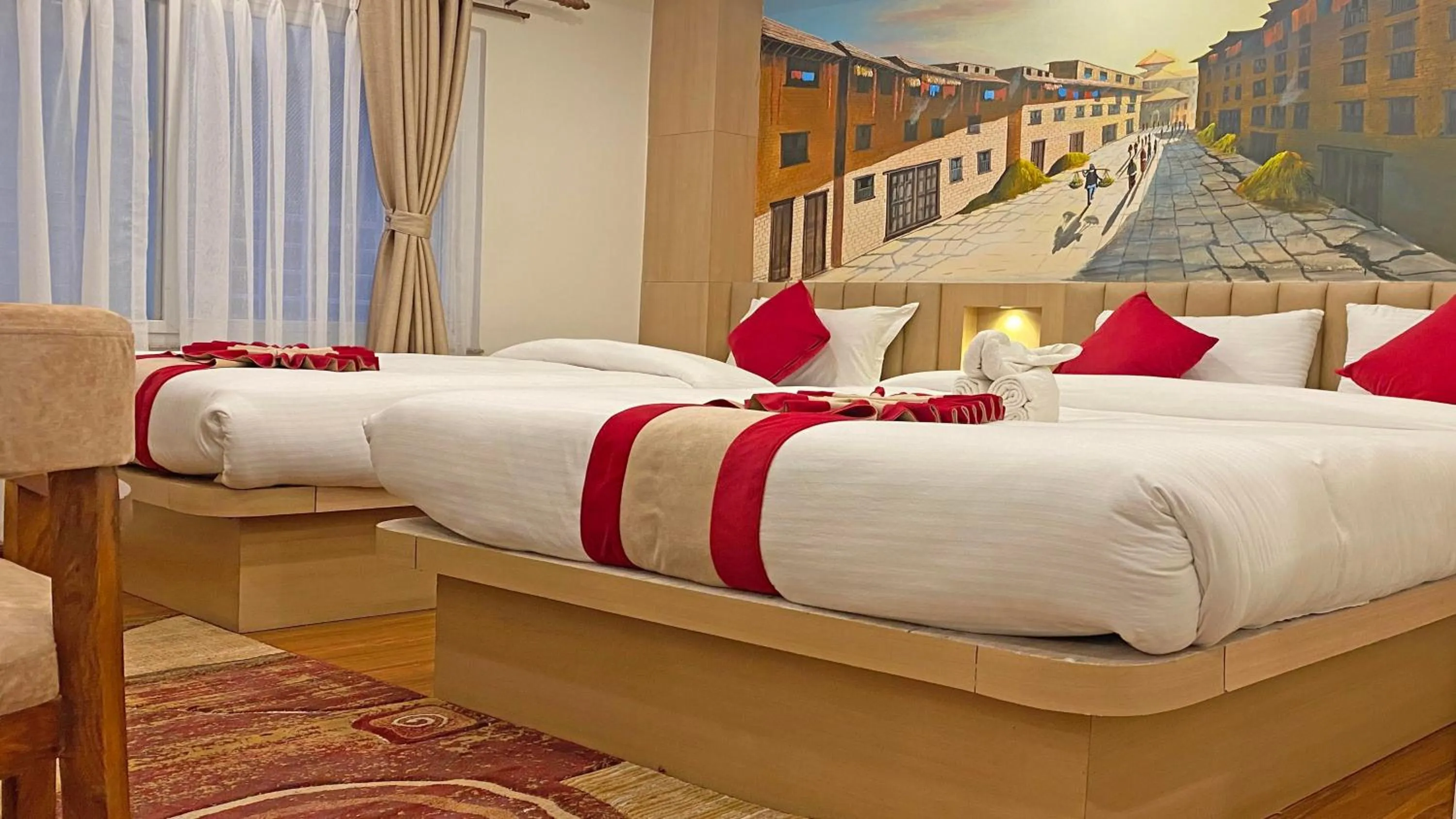 Bed in Hotel Malati