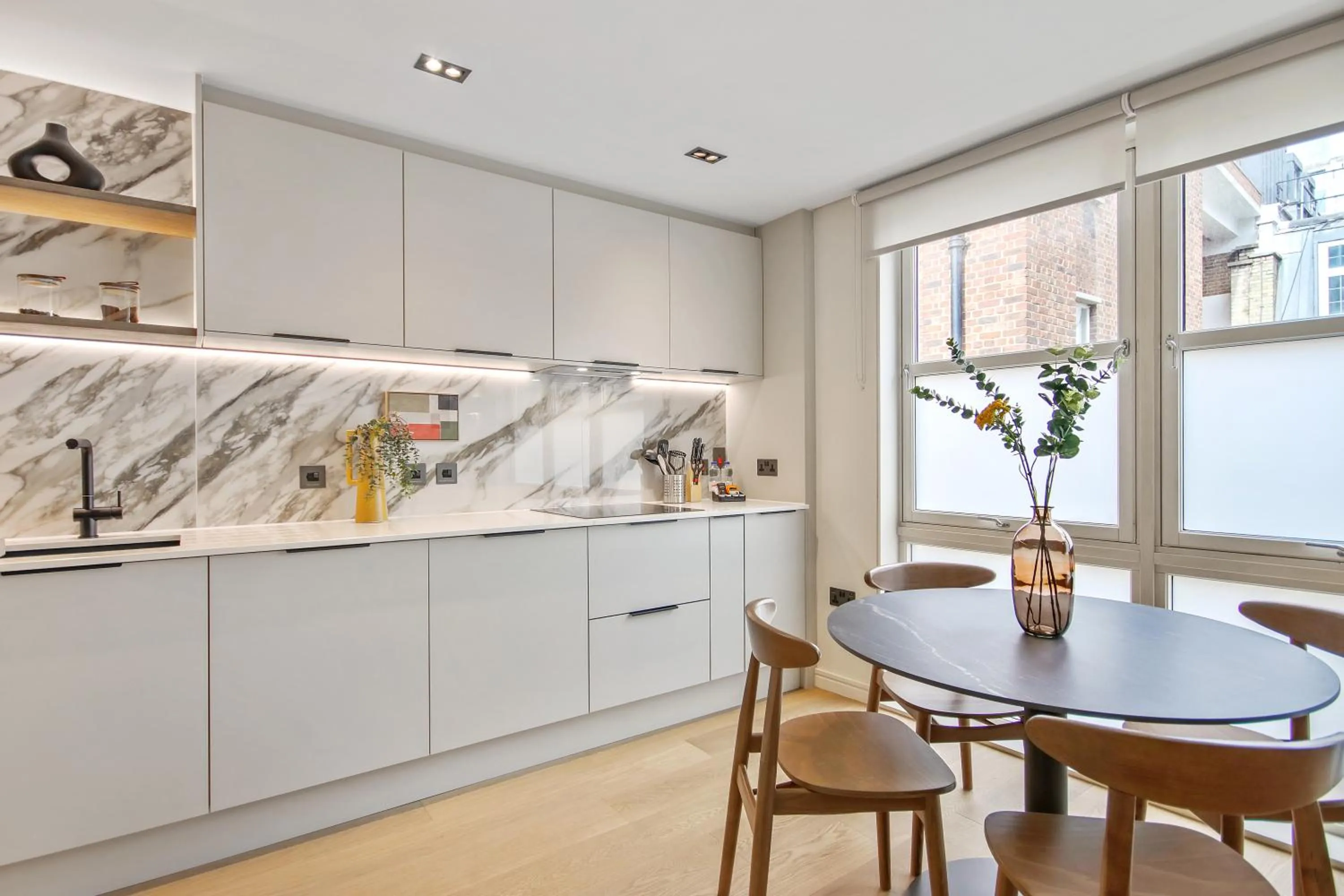 Kitchen or kitchenette in Bow Lane by Aeria Apartments