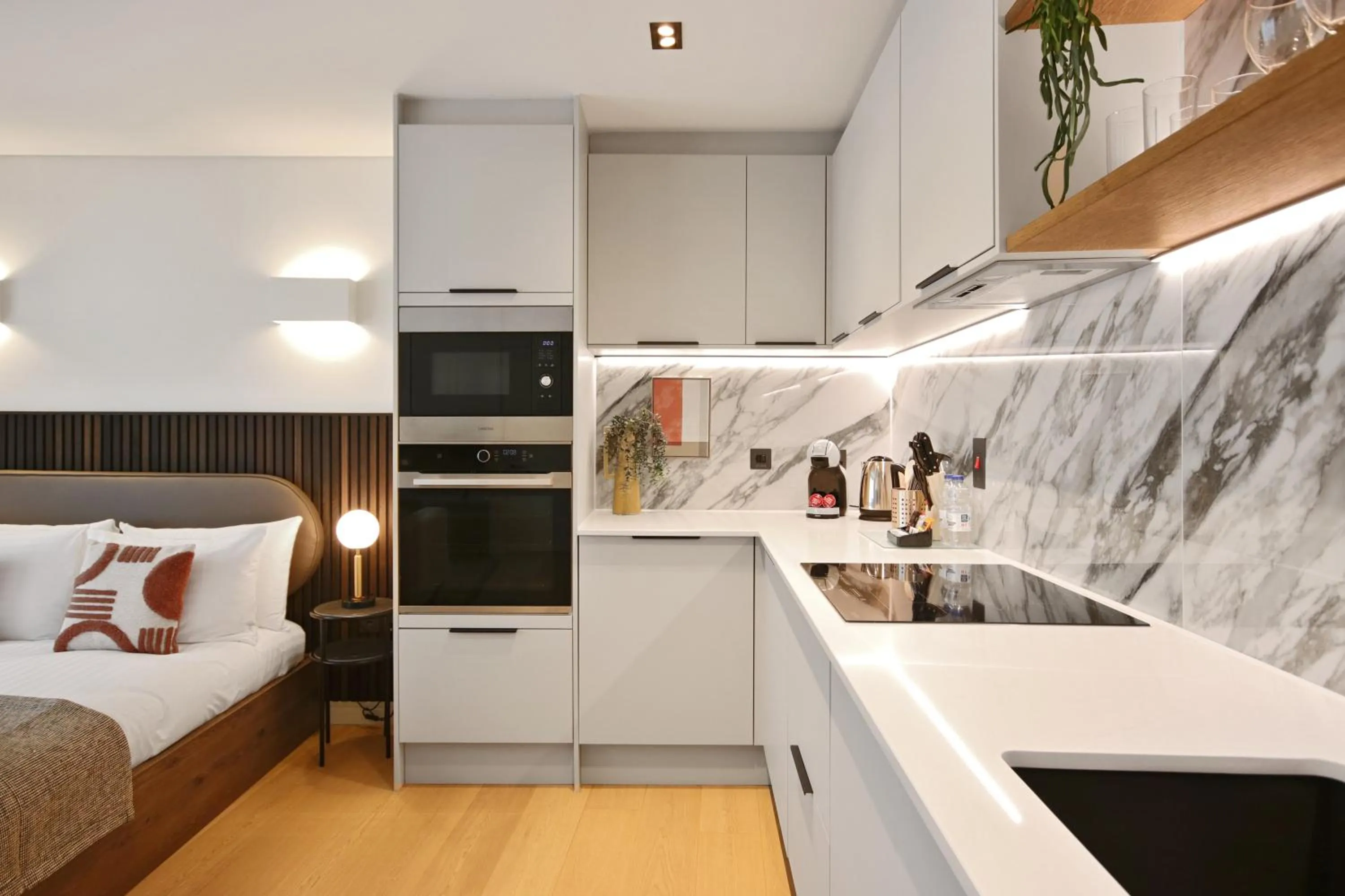 Bed in Bow Lane by Aeria Apartments