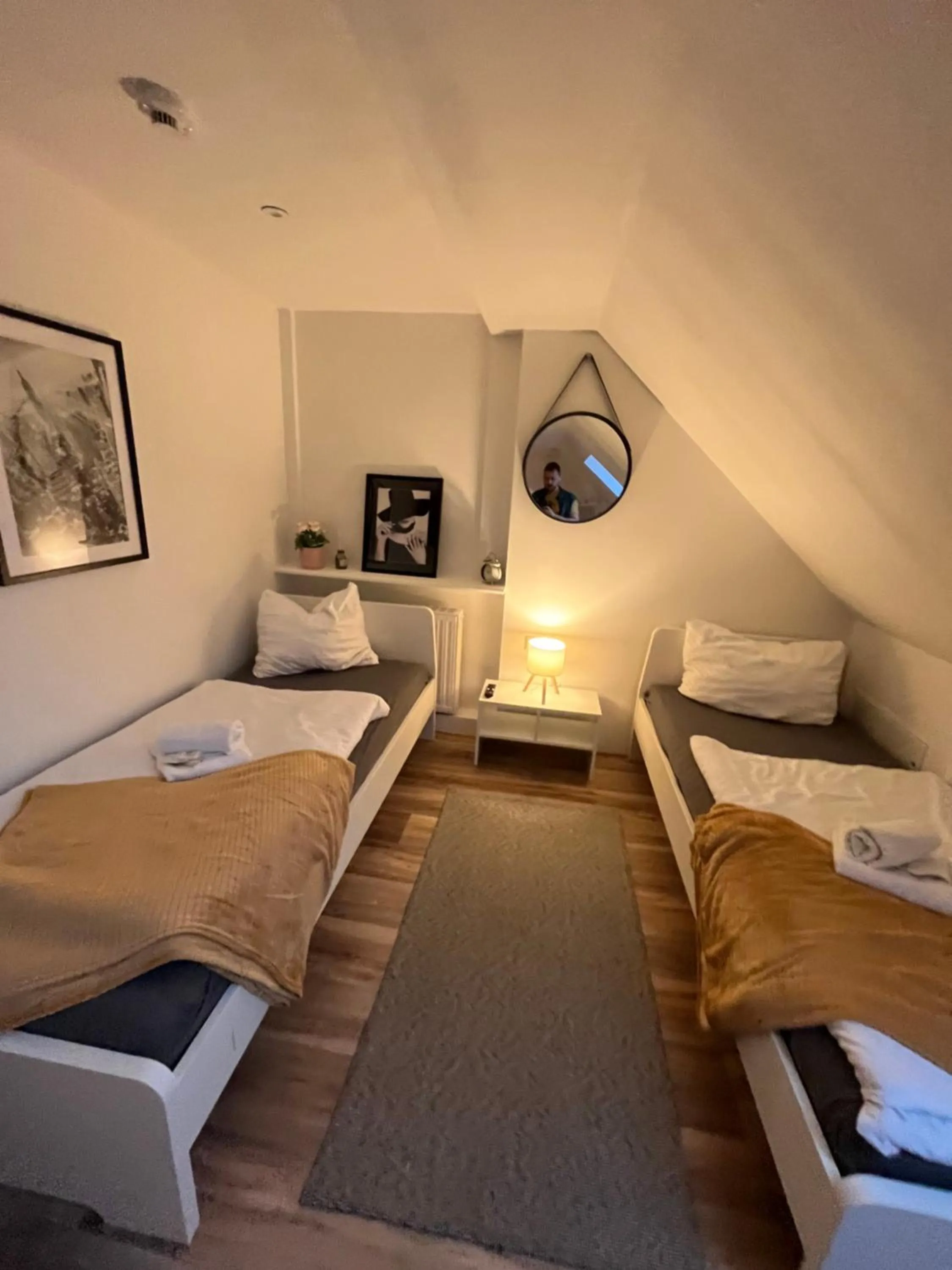 Bed in Mythos Hotel Oranienburg