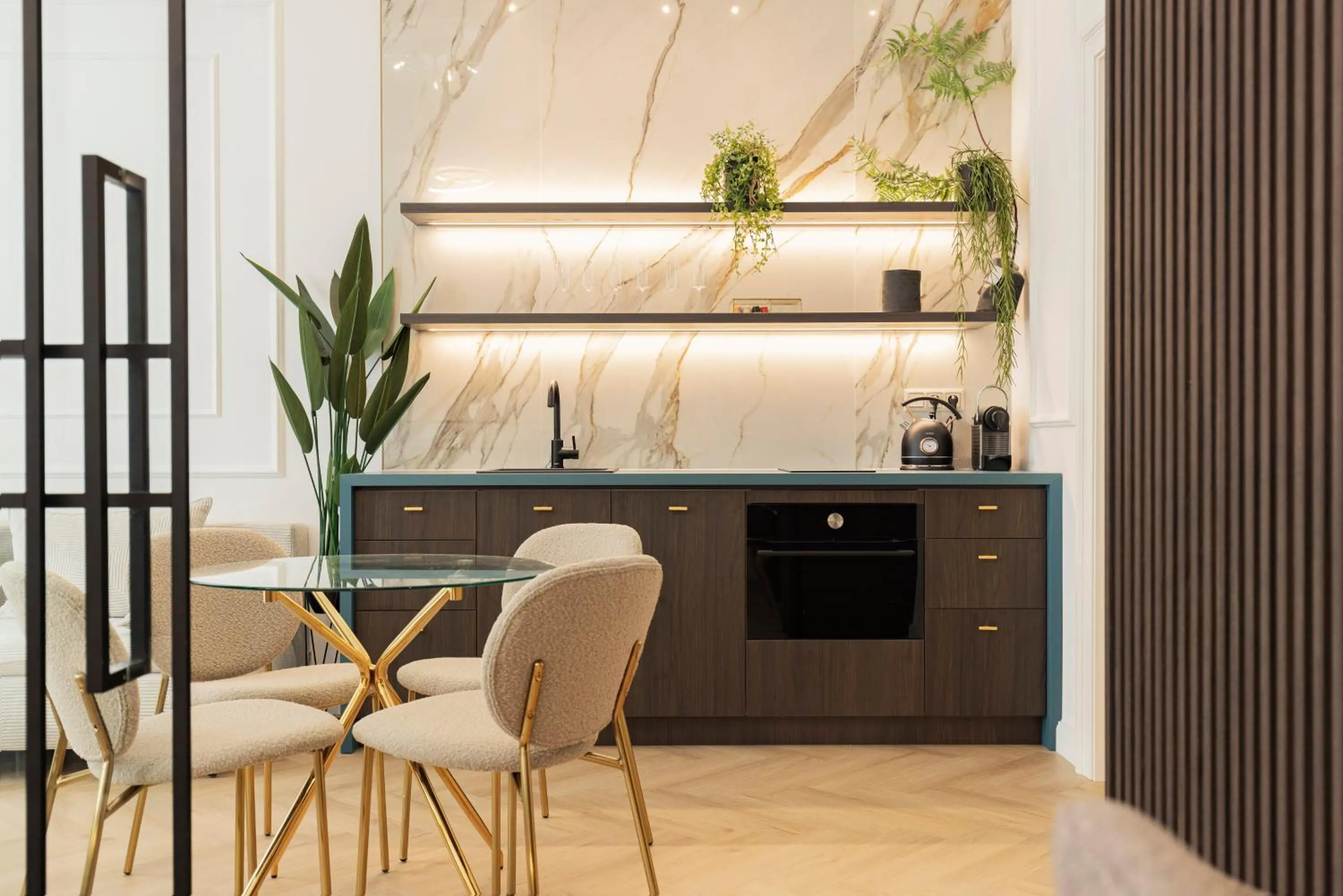 Kitchen or kitchenette in GENeve - old town apartment Bratislava