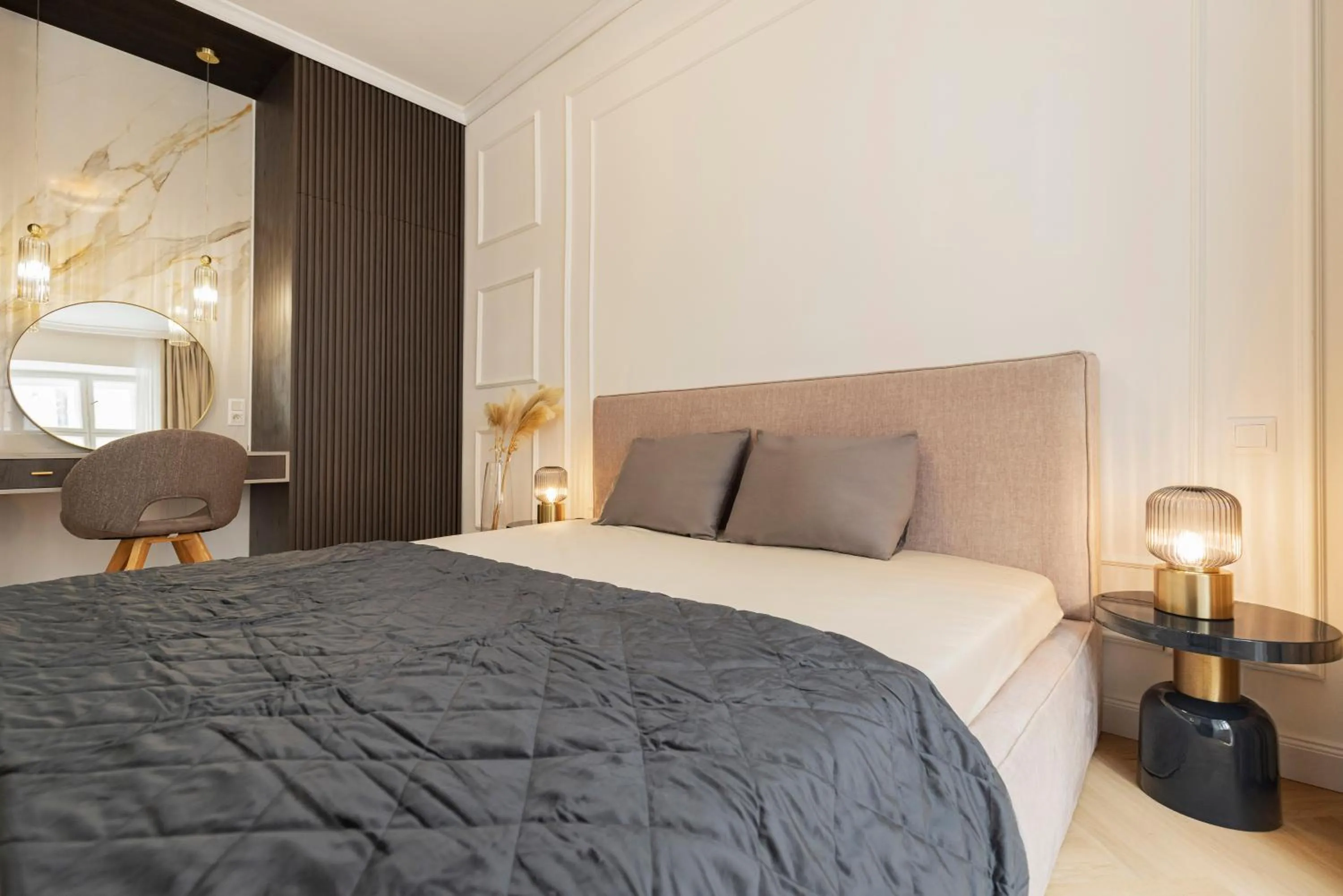 Bedroom, Bed in GENeve - old town apartment Bratislava