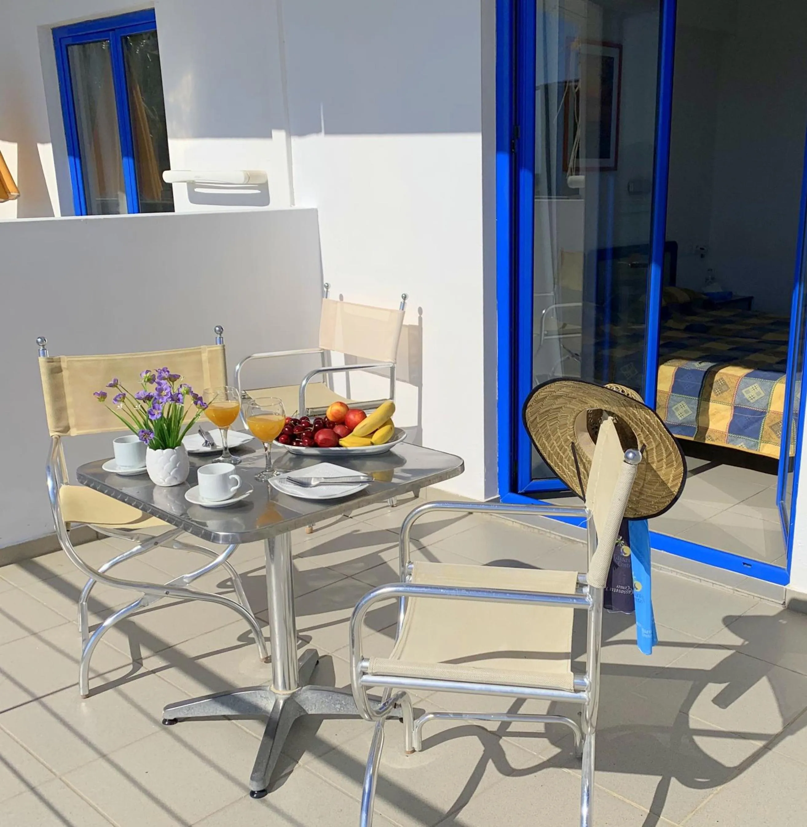 Balcony/Terrace in Kassavetis Center - Hotel Studios & Apartments