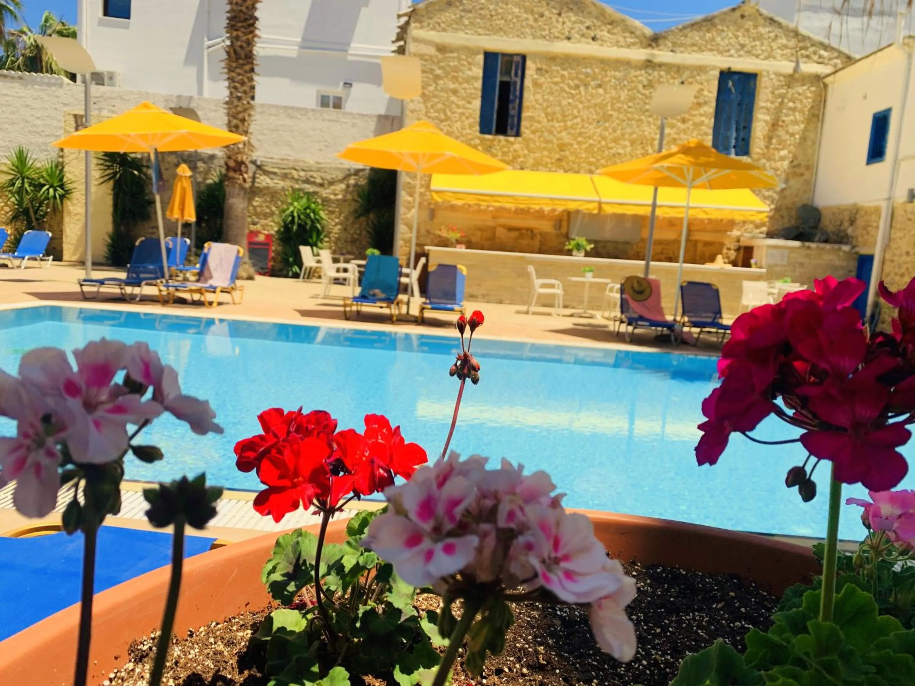 Swimming pool in Kassavetis Center - Hotel Studios & Apartments