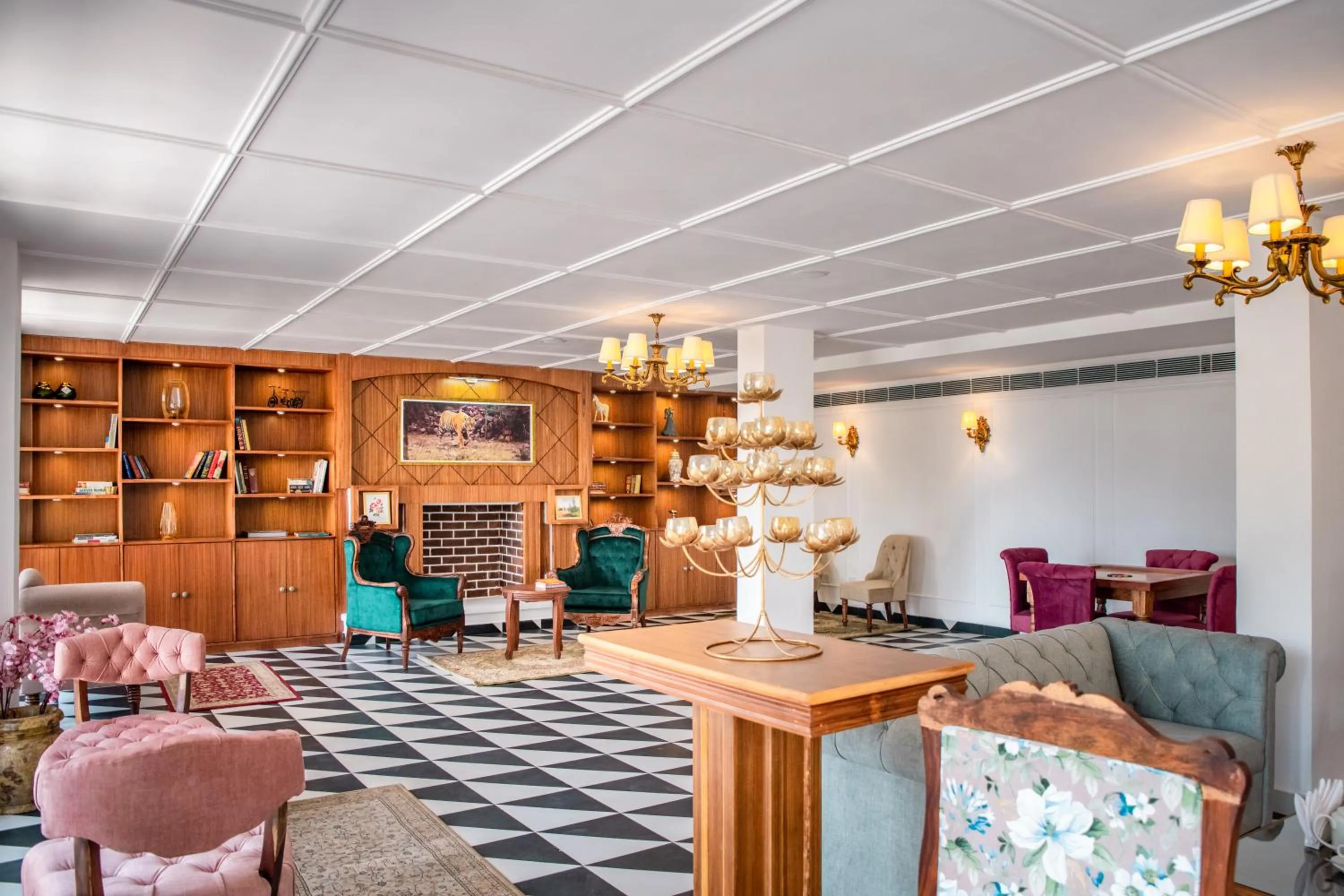 Seating area in WelcomHeritage Santa Roza Kasauli