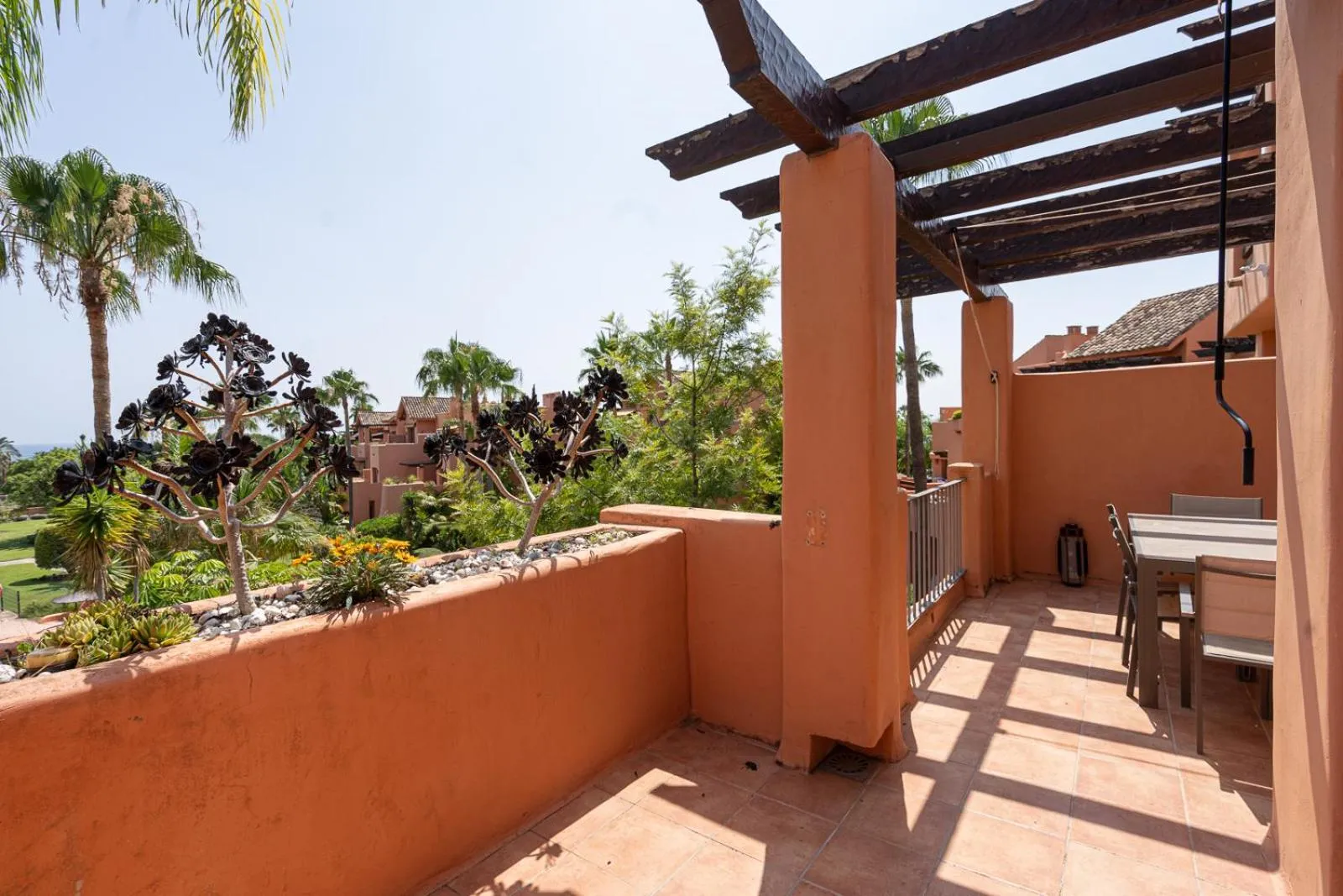 Garden in El Sol Sotoserena 2 bedroom Apartment