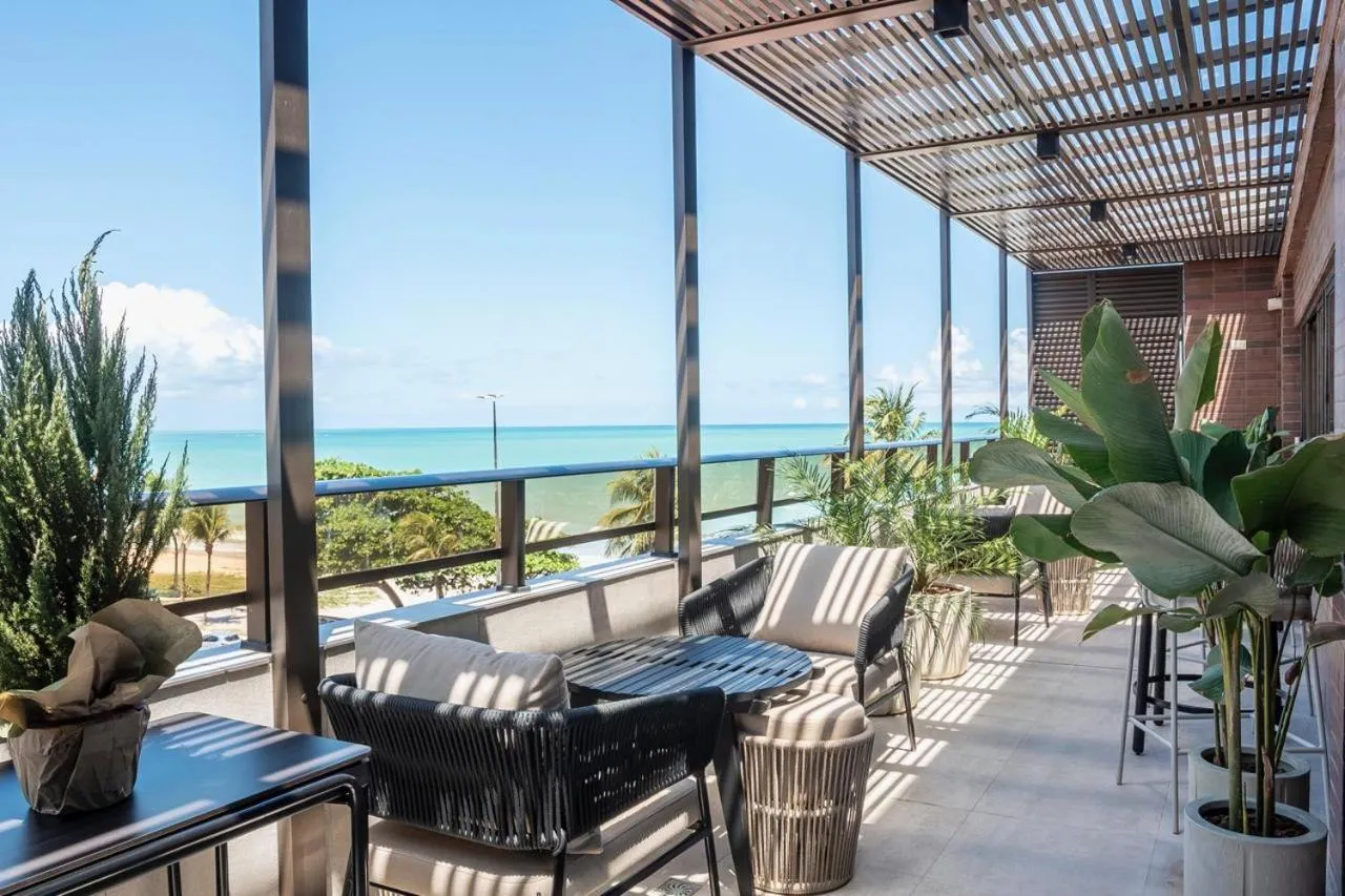 Balcony/Terrace in HCM - Hotel Corais de Manaira