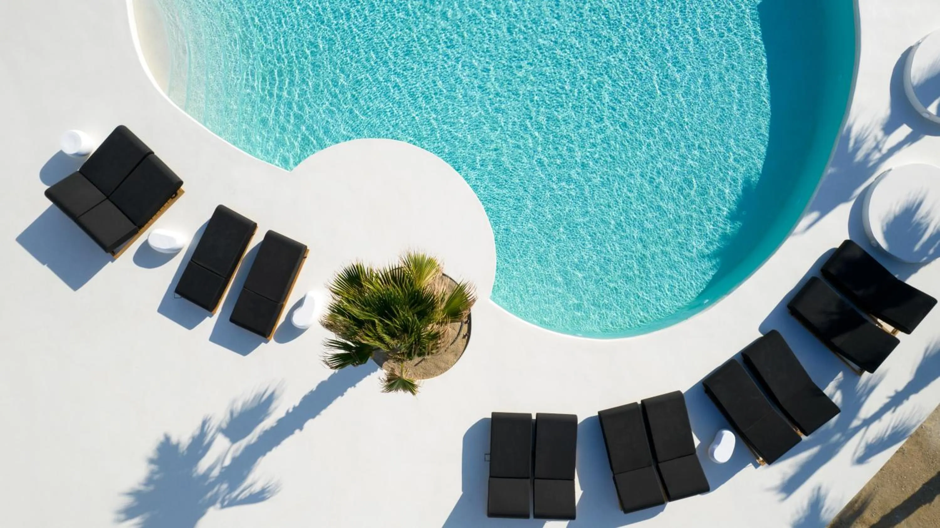 Swimming pool in Million Stars Mykonos