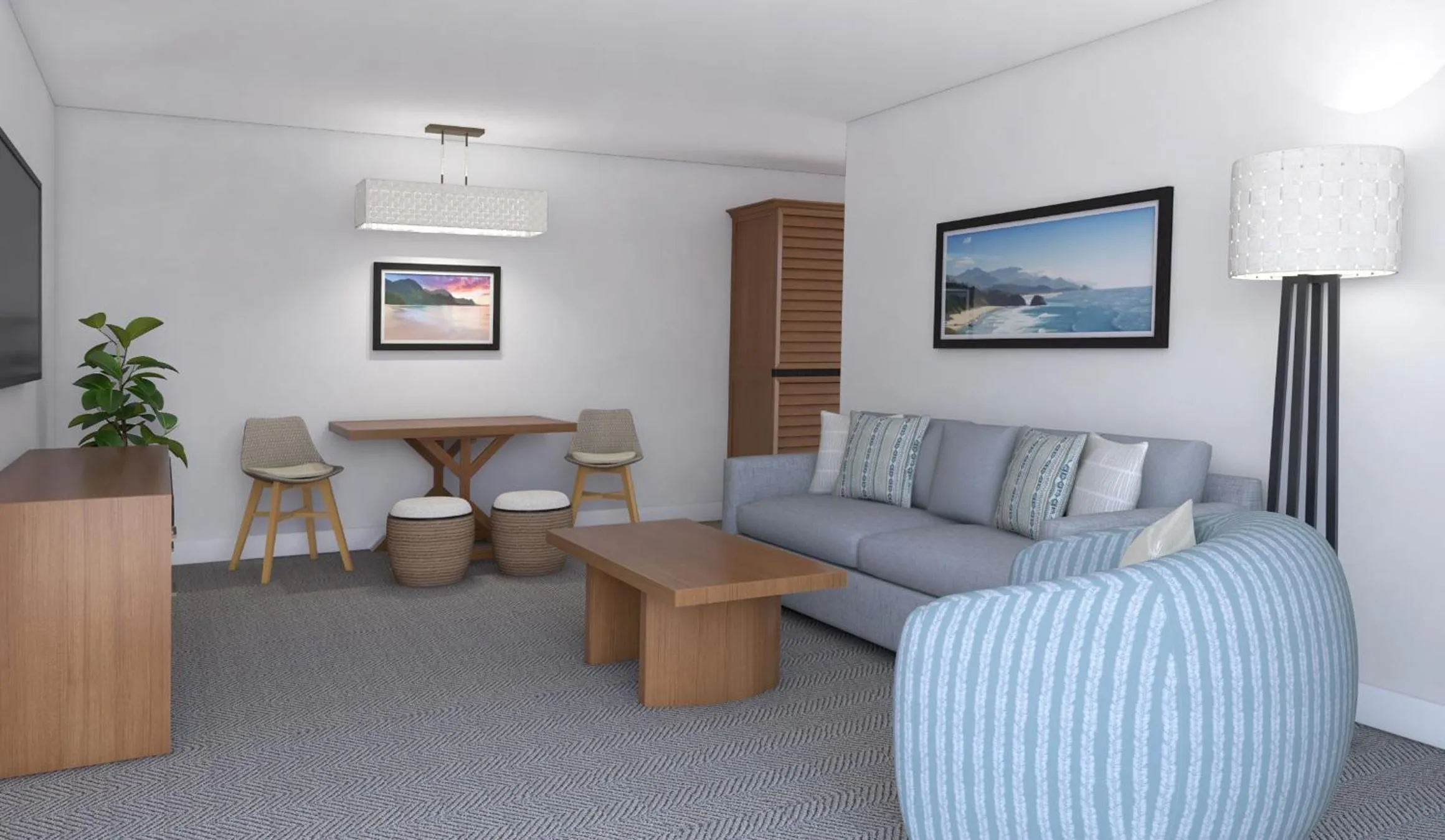 Living room in Mahalo Diamond Beach Resort