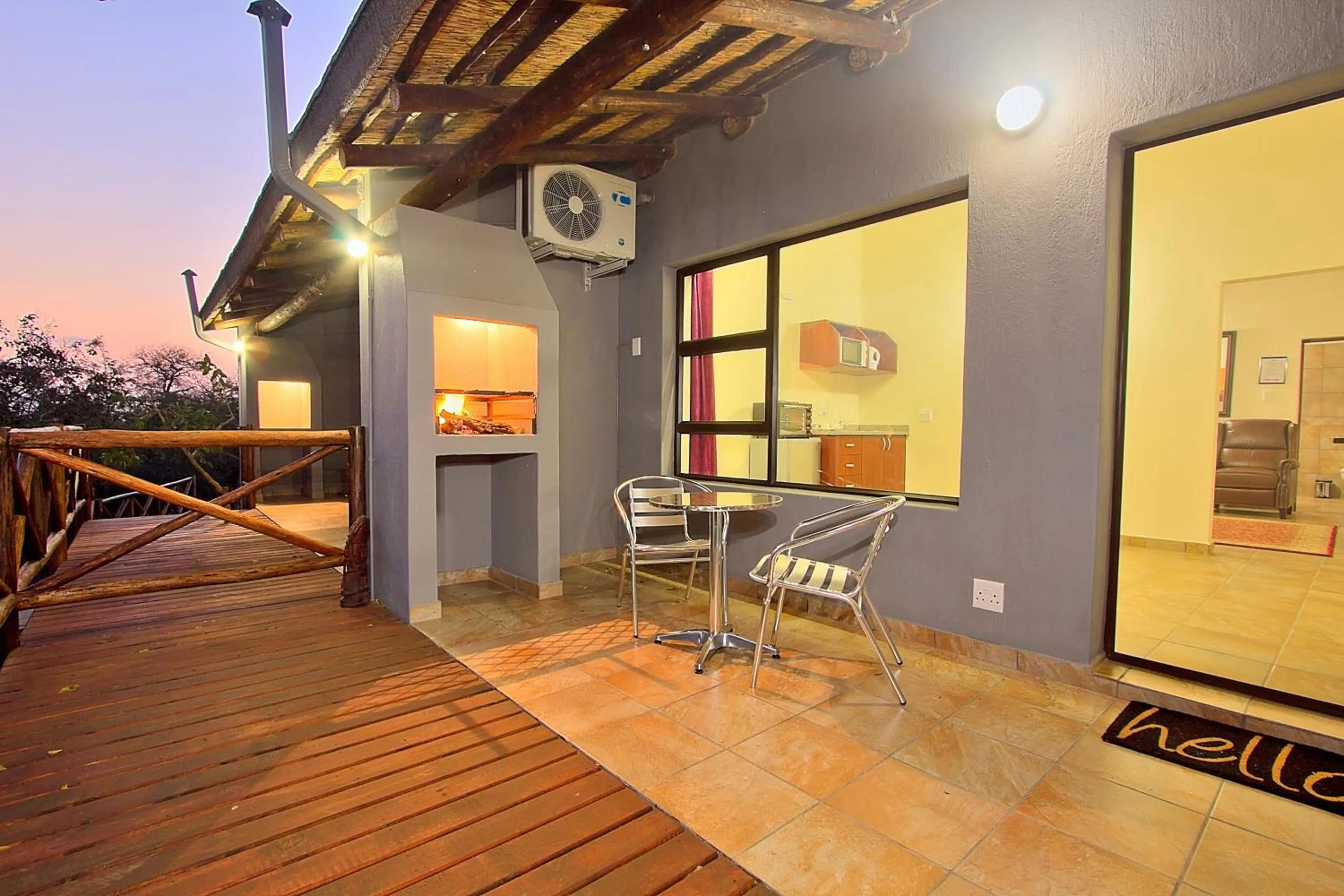 Patio in Royal Marlothi Kruger Safari Lodge and Spa