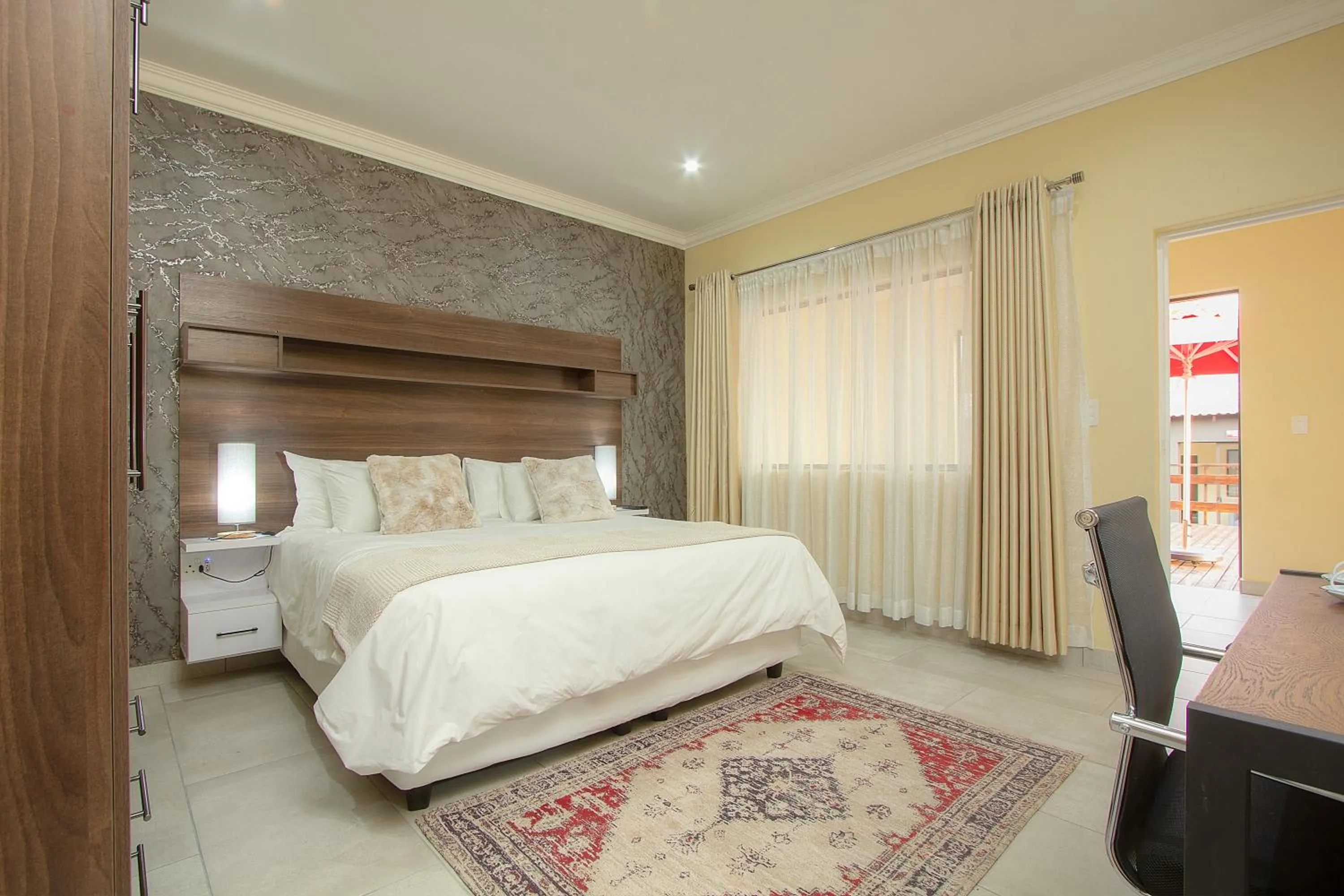 Bed in Royal Marlothi Kruger Safari Lodge and Spa