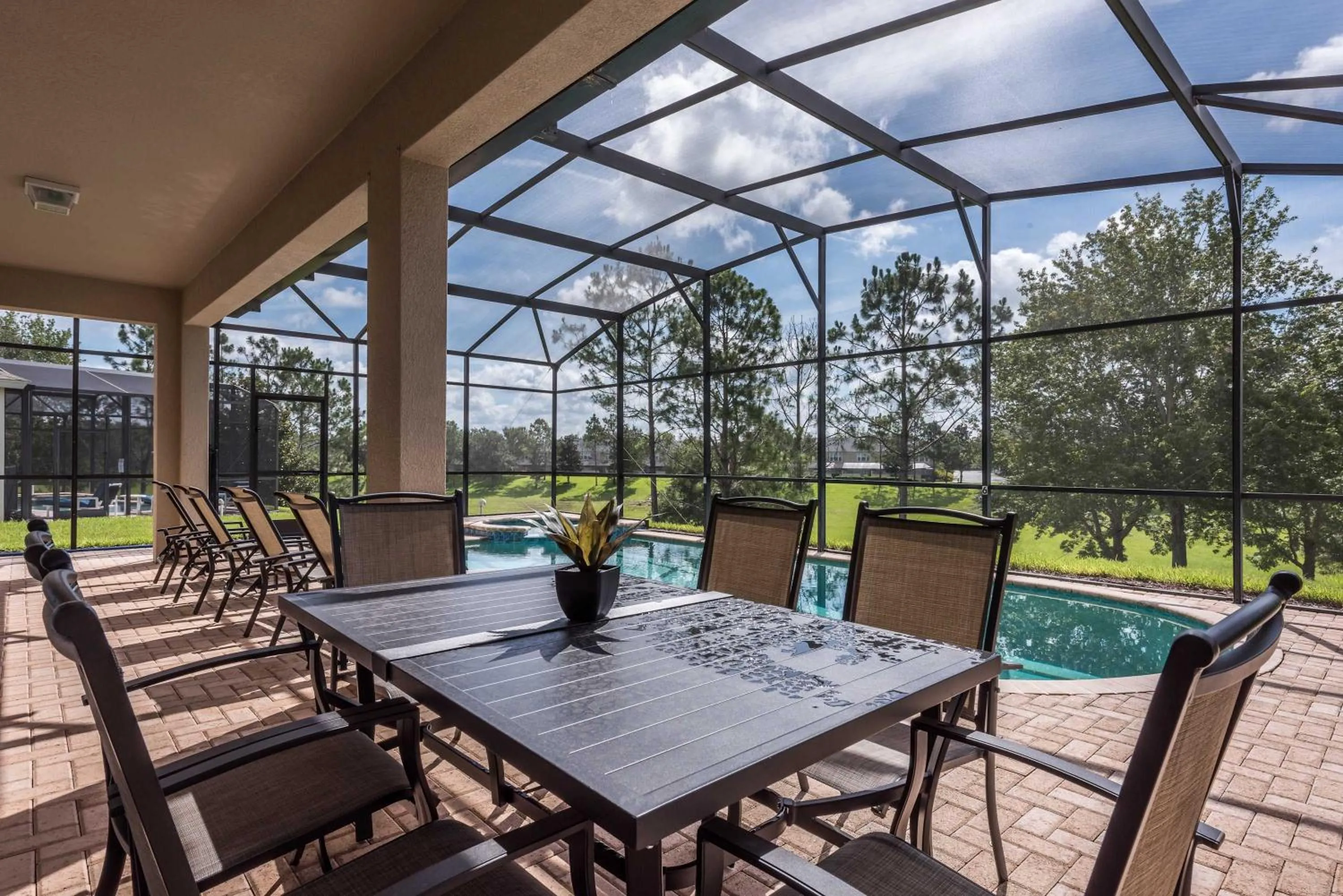 Swimming pool in No Rear Neighbor 6BR Private Pool/Spa Near Disney