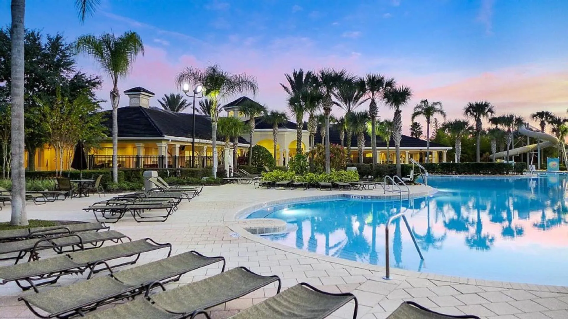 Swimming pool in No Rear Neighbor 6BR Private Pool/Spa Near Disney