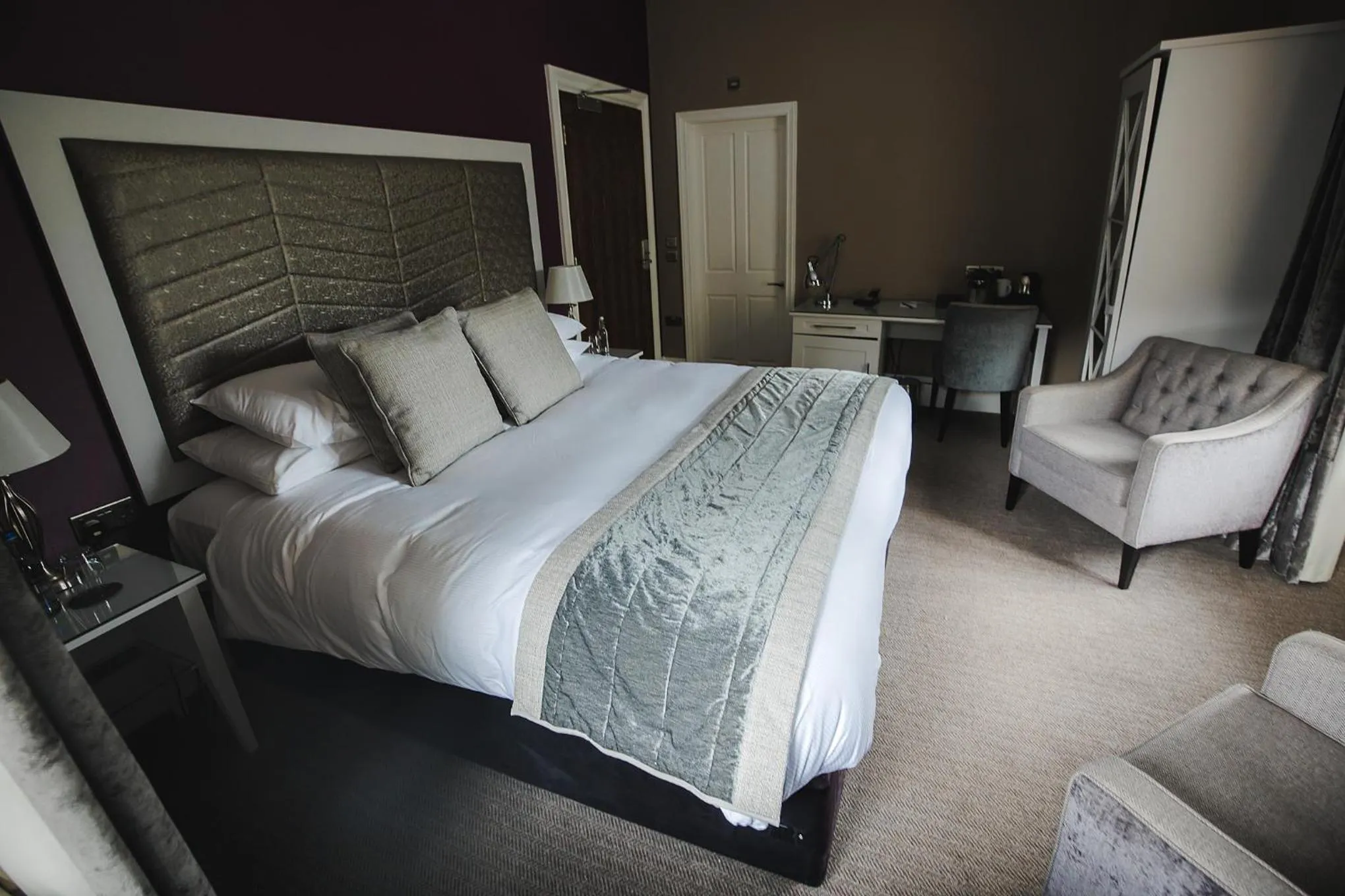 Bedroom, Bed in Caer Rhun Hall Hotel
